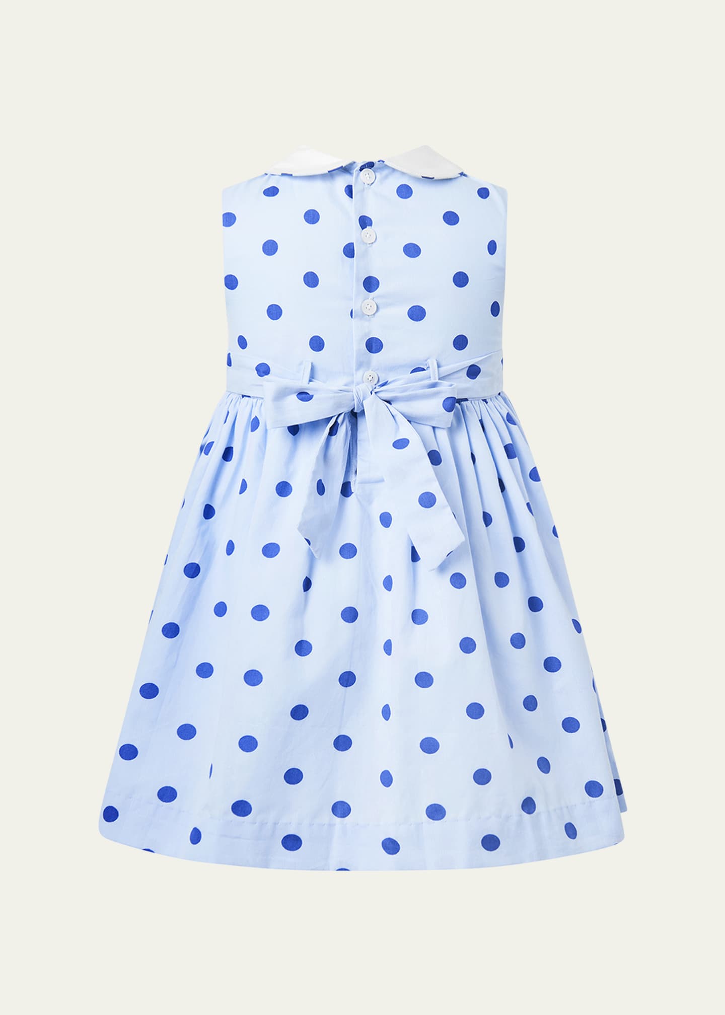 Rachel Riley Girl's Polka Dot-Print Dress, Size 3-10 Image 2 of 2