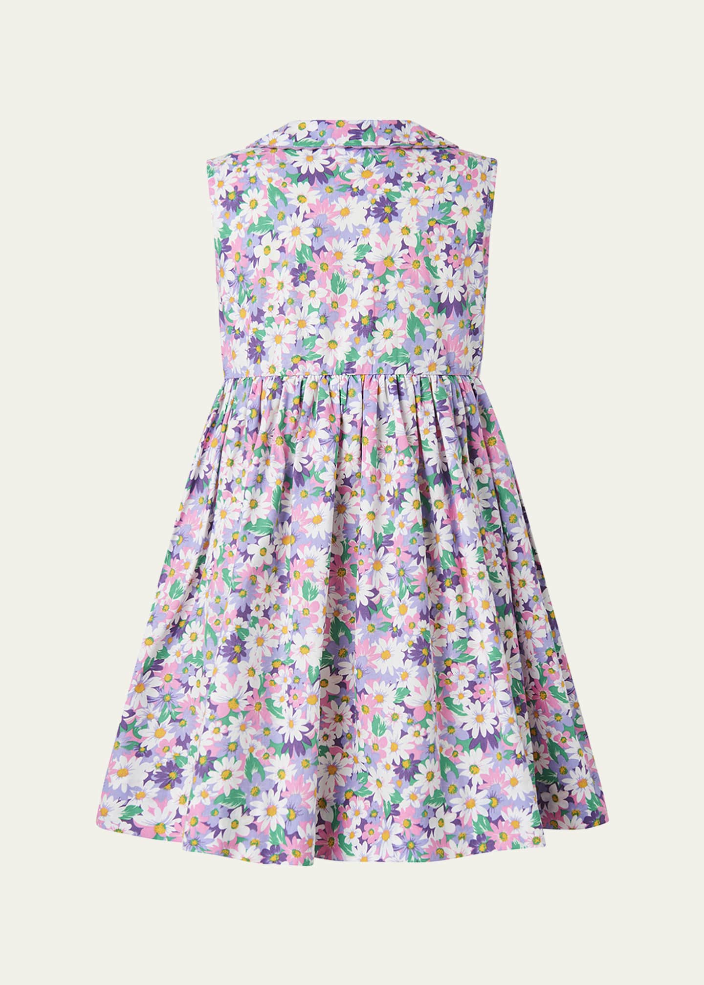 Rachel Riley Girl's Aster Sleeveless Button-Front Dress, Size 2-10 Image 2 of 2
