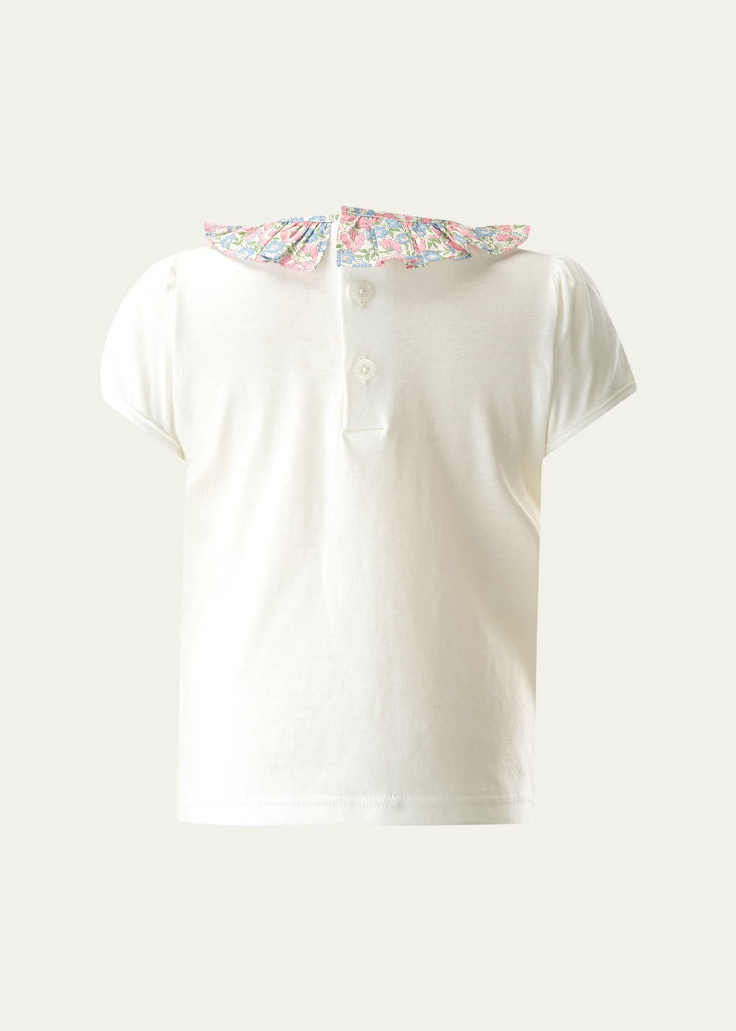 Rachel Riley Girl's Pastel Floral Top and Shorts Set, Size 2-10 Image 3 of 5