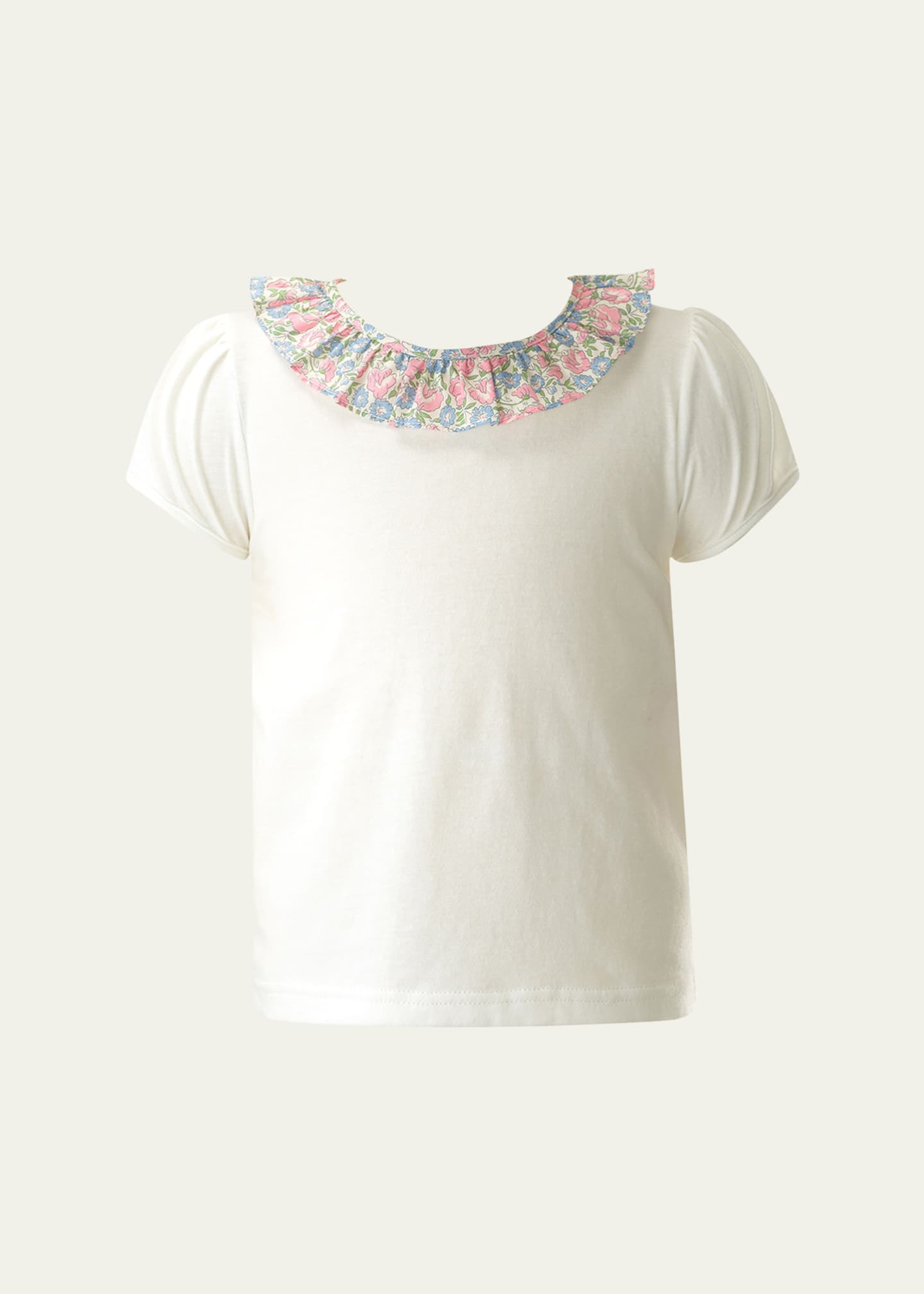 Rachel Riley Girl's Pastel Floral Top and Shorts Set, Size 2-10 Image 4 of 5
