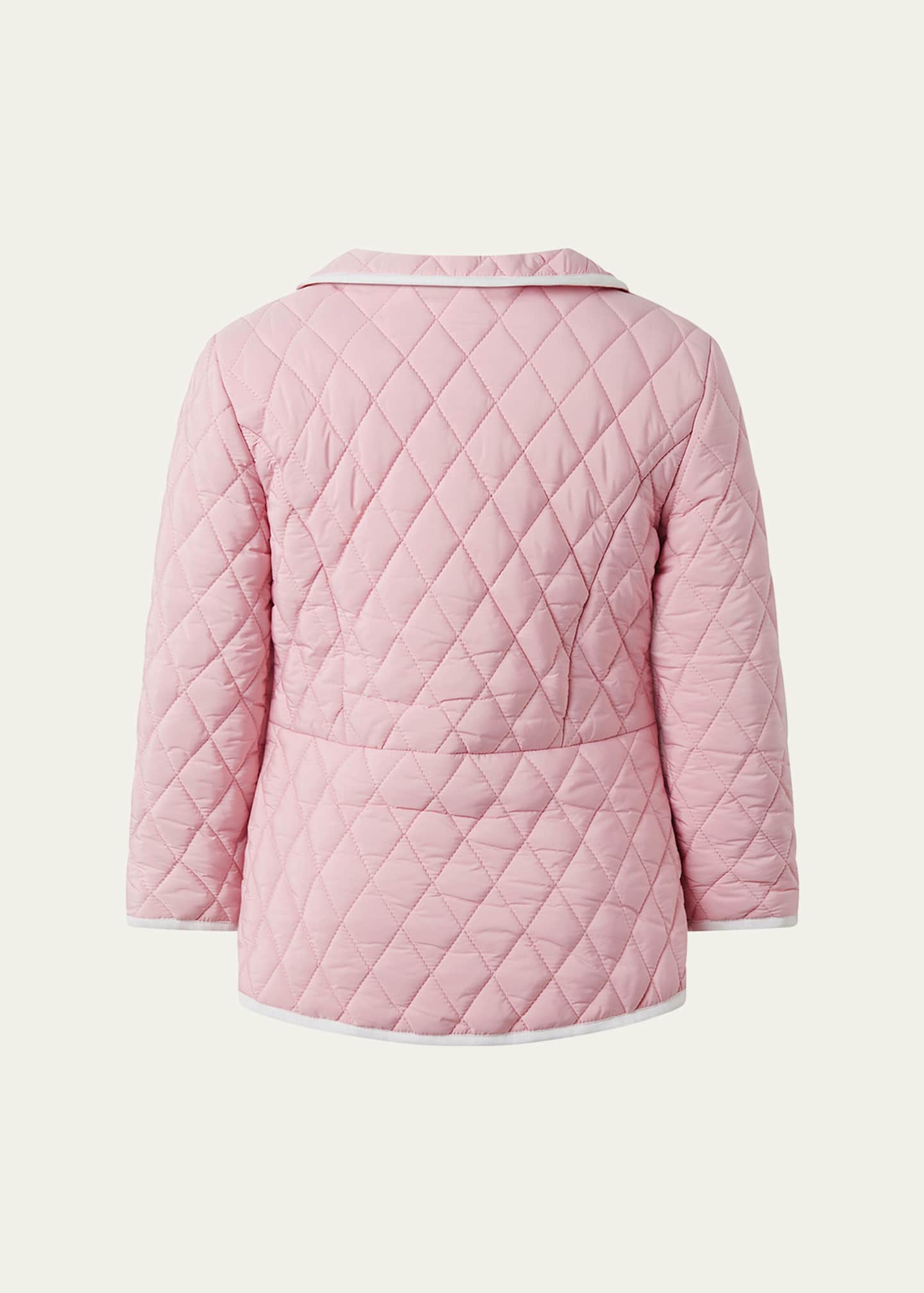 Rachel Riley Girl's Two-Tone Quilted Jacket, Size 2-10 Image 2 of 2