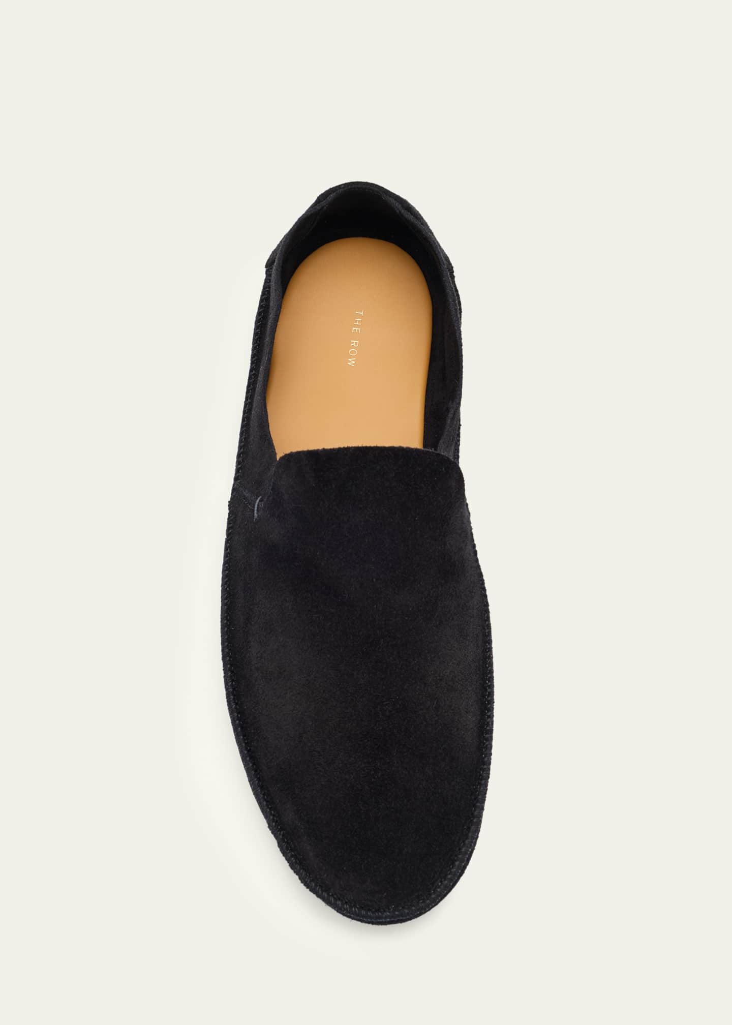 THE ROW Tyler Suede Moccasin Loafers - Bergdorf Goodman