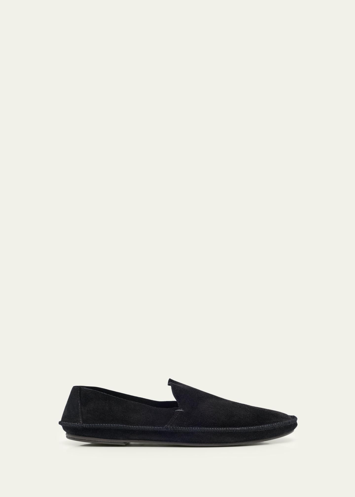 The Row Men\'s Black Suede Loafers THE ROW | New Soft Suede Loafers | Women | Lane Crawford main image 4
