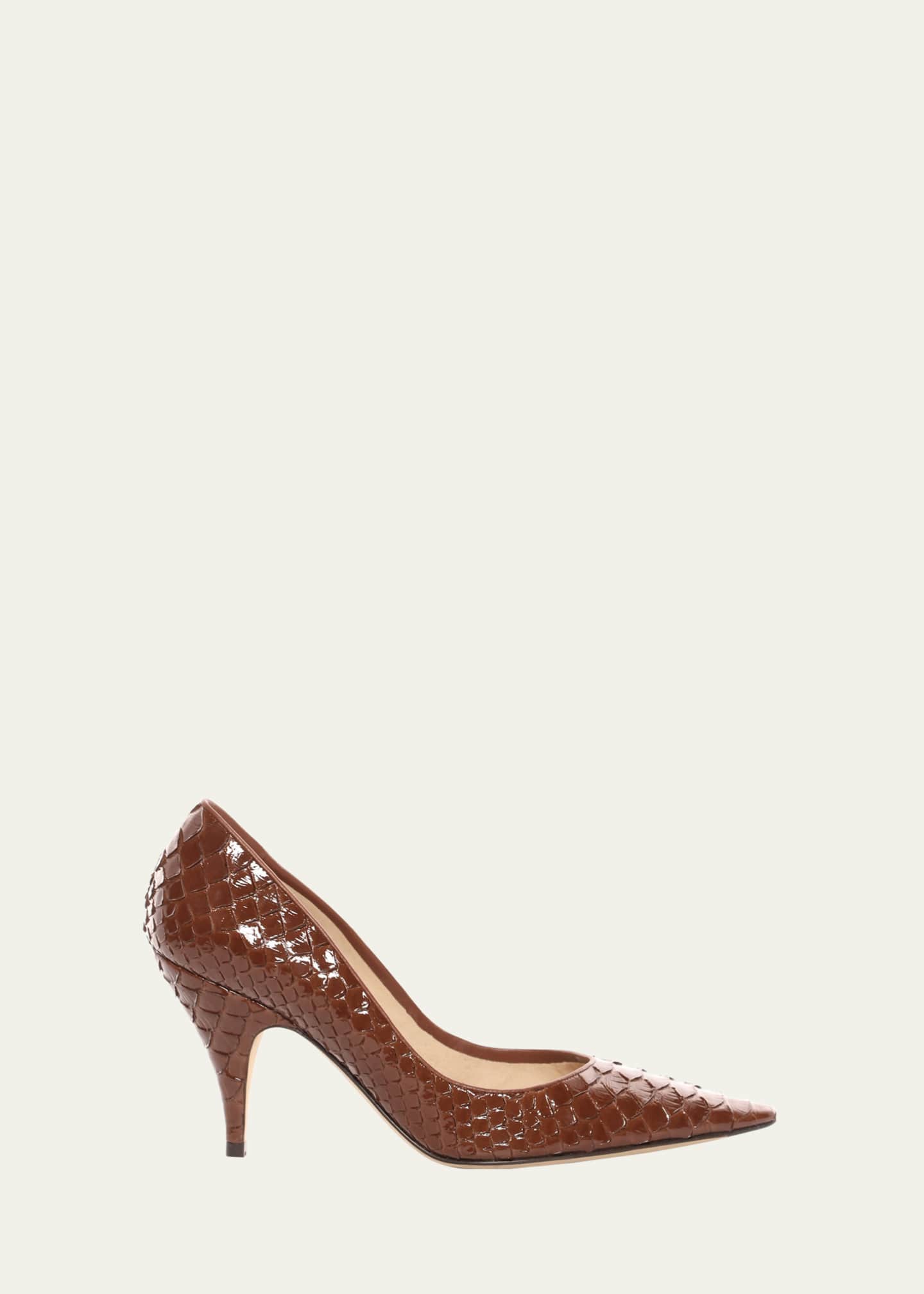 THE ROW Liisa Python Stiletto Pumps