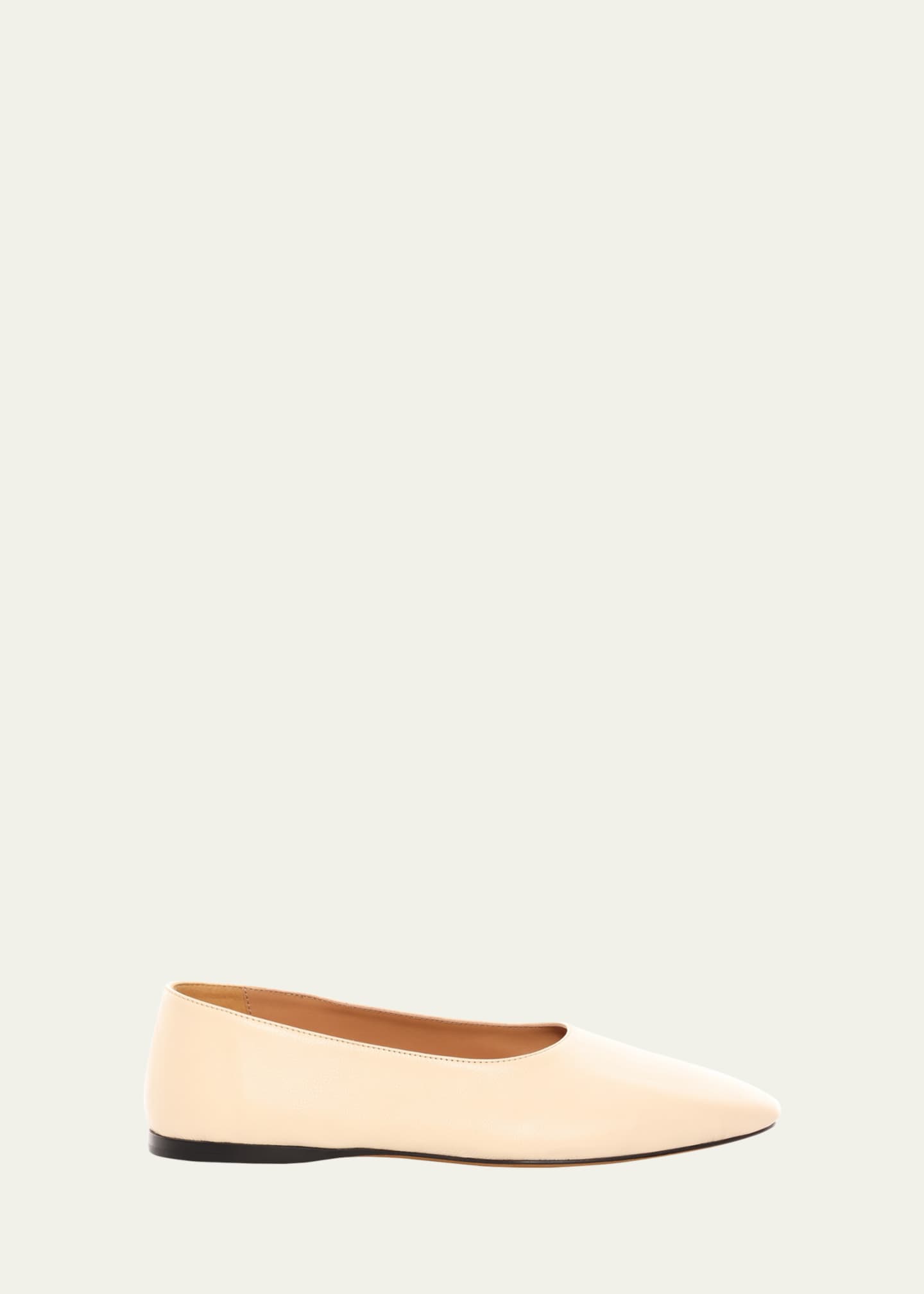 THE ROW Awar Leather Ballerina Flats