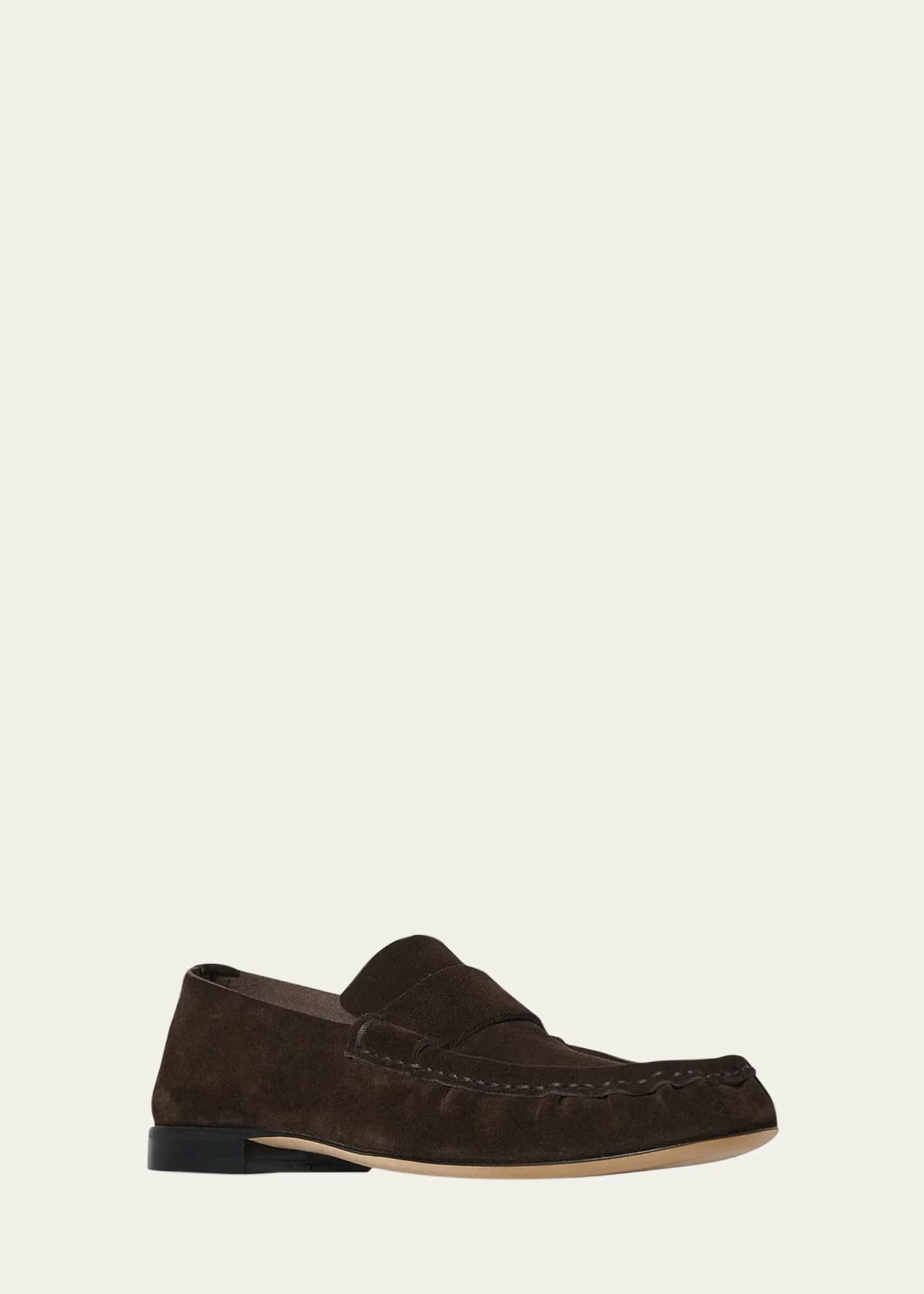 Calf Suede Slip-On Loafers