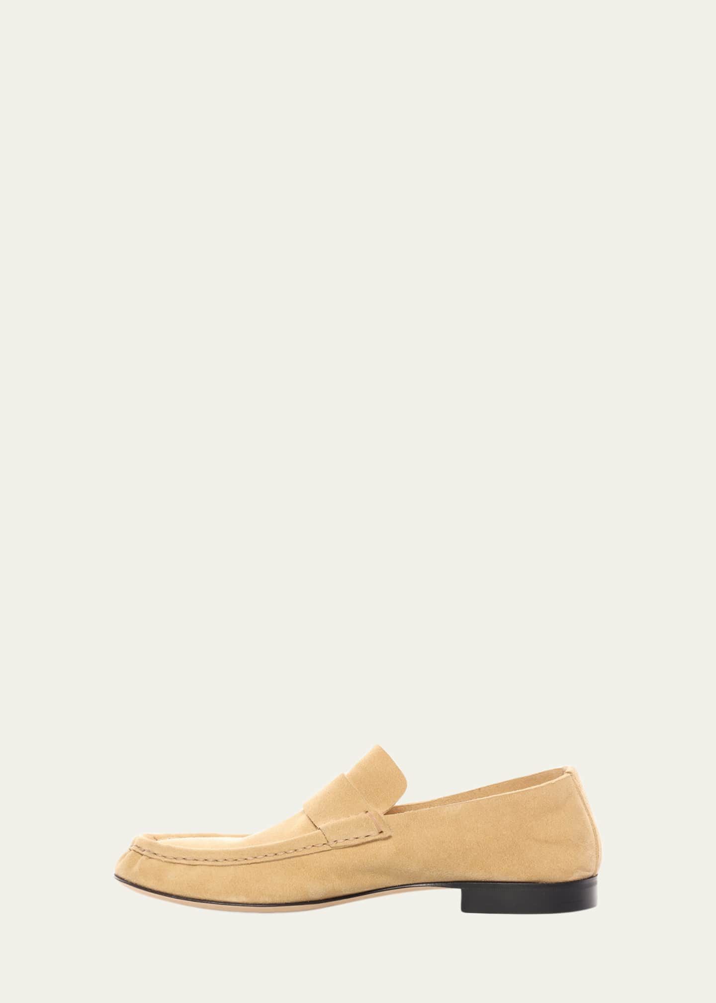 Calf Suede Slip-On Loafers