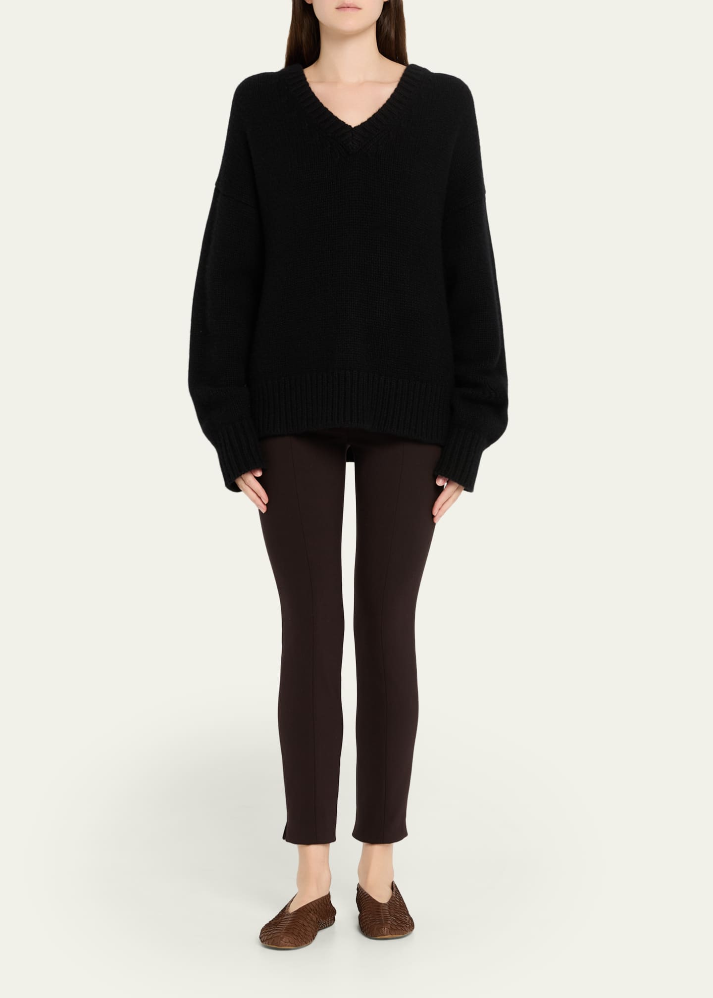 THE ROW Stella Python Ballerina Slippers - Bergdorf Goodman