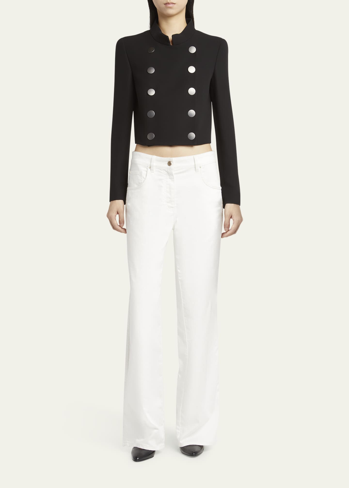Giorgio Armani Double-Breasted Short Jacket Image 2 of 5