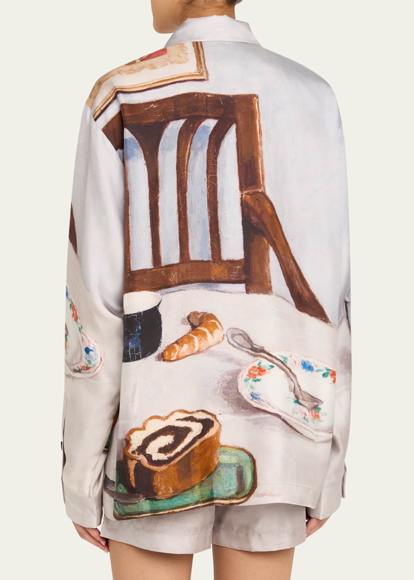 Nanushka Sebler Silk Twill Shirt Image 3 of 5