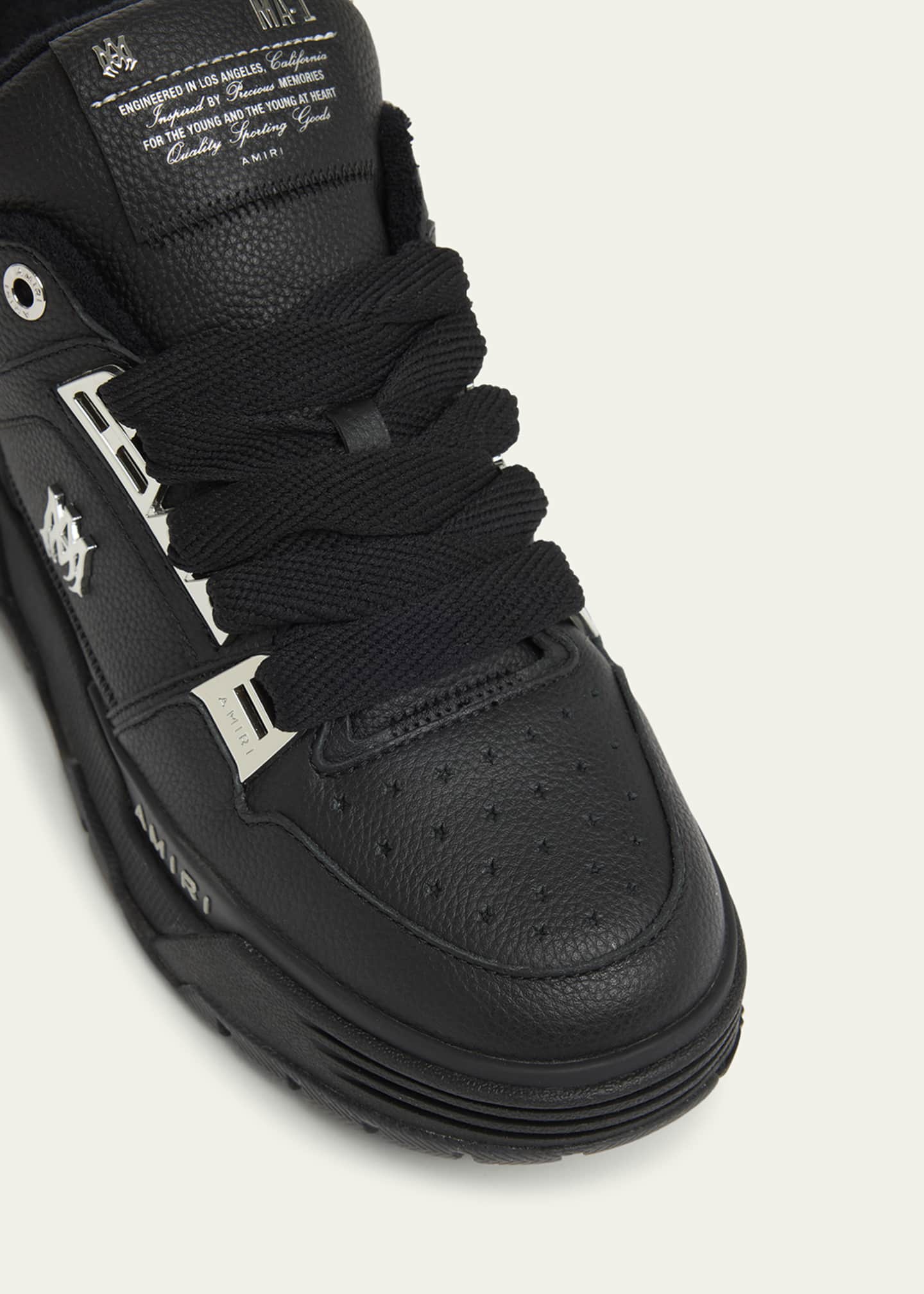 Amiri Men's MA-1 Leather High-Top Sneakers Image 5 of 6