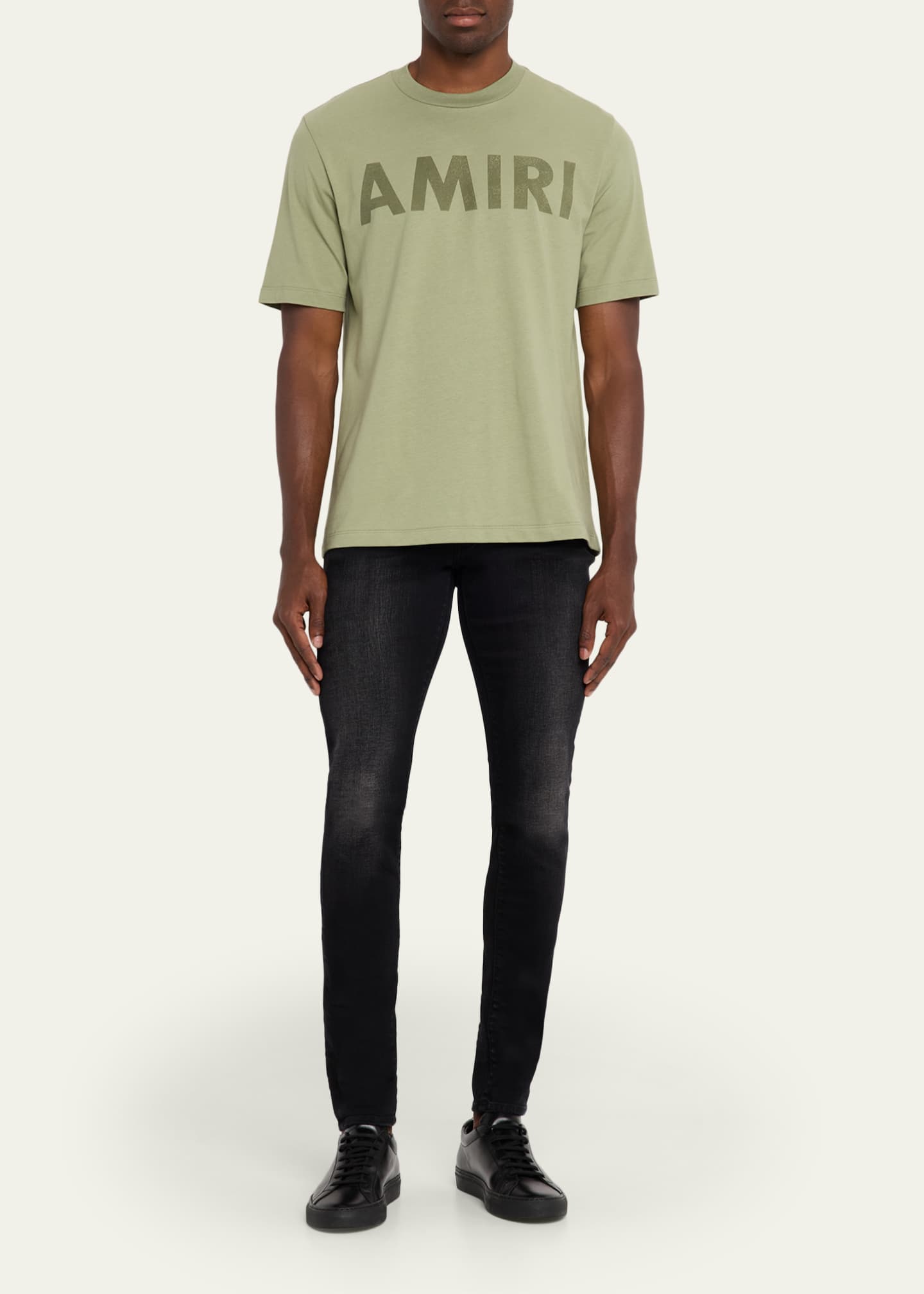 Amiri Men's Stencil Logo Graphic T-Shirt Image 2 of 5