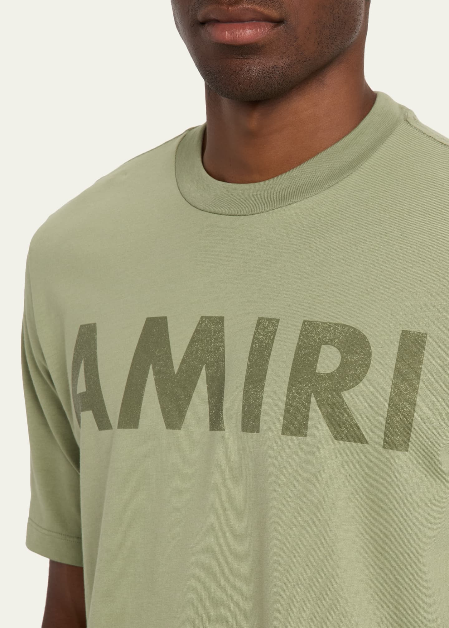 Amiri Men's Stencil Logo Graphic T-Shirt Image 5 of 5