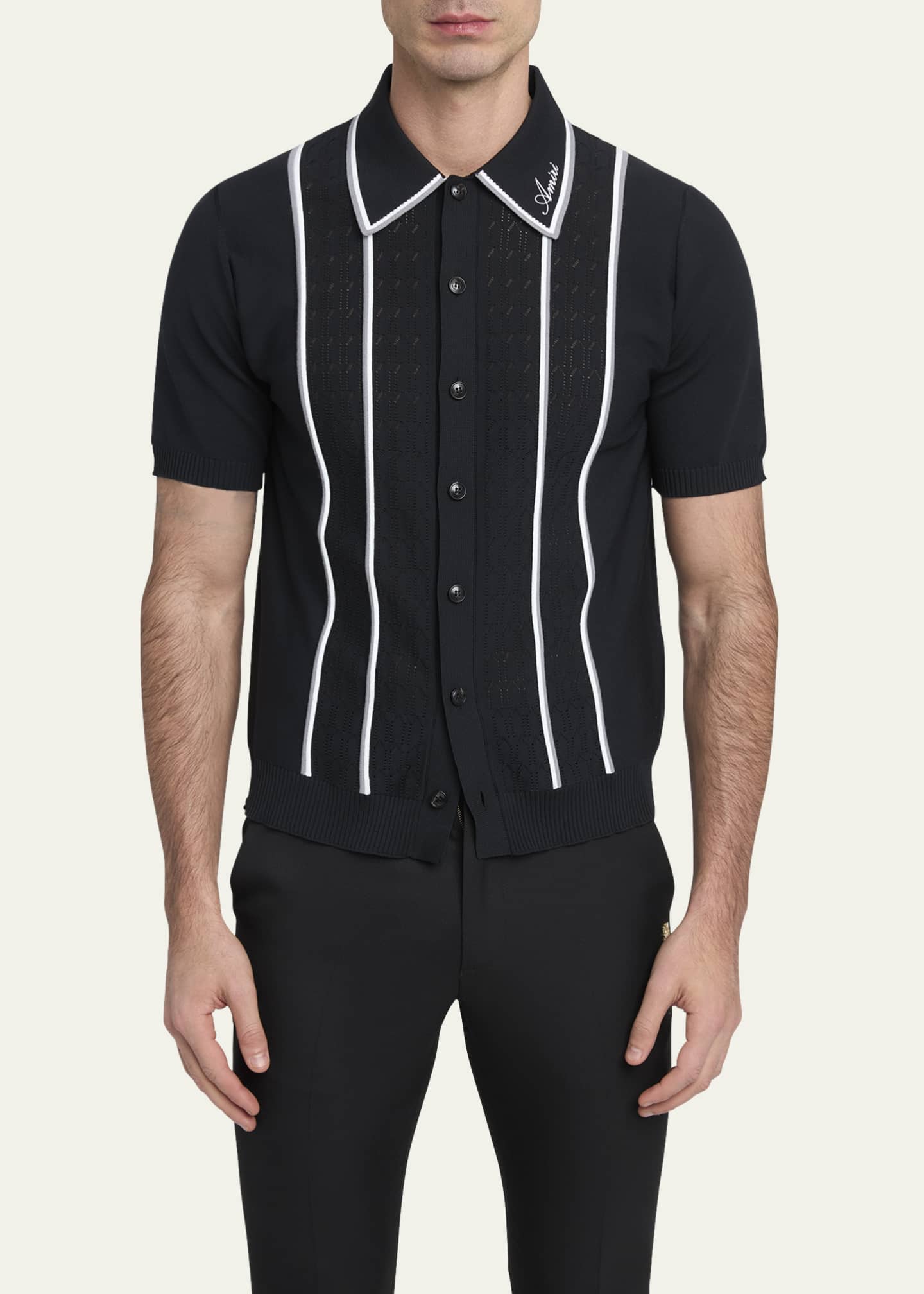 シャツ Amiri Amiri Script Stripe Shirt Amiri Men's Button-Front Script Stripe Shirt - Bergdorf Goodman