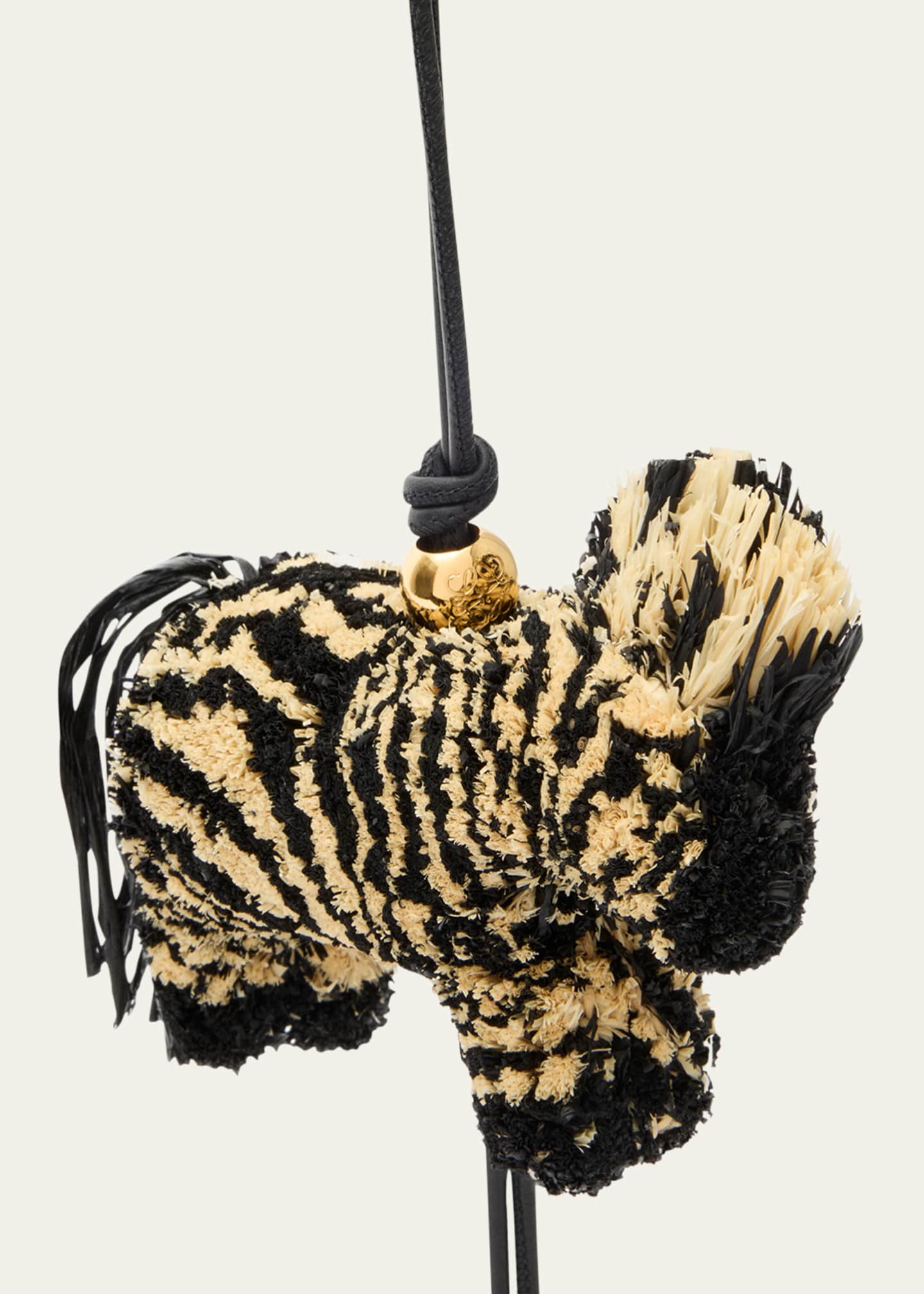 送料無料◆2025新品  Loewe x Paula's Ibiza Zebra Charm in Raffia - Bergdorf Goodman 小物