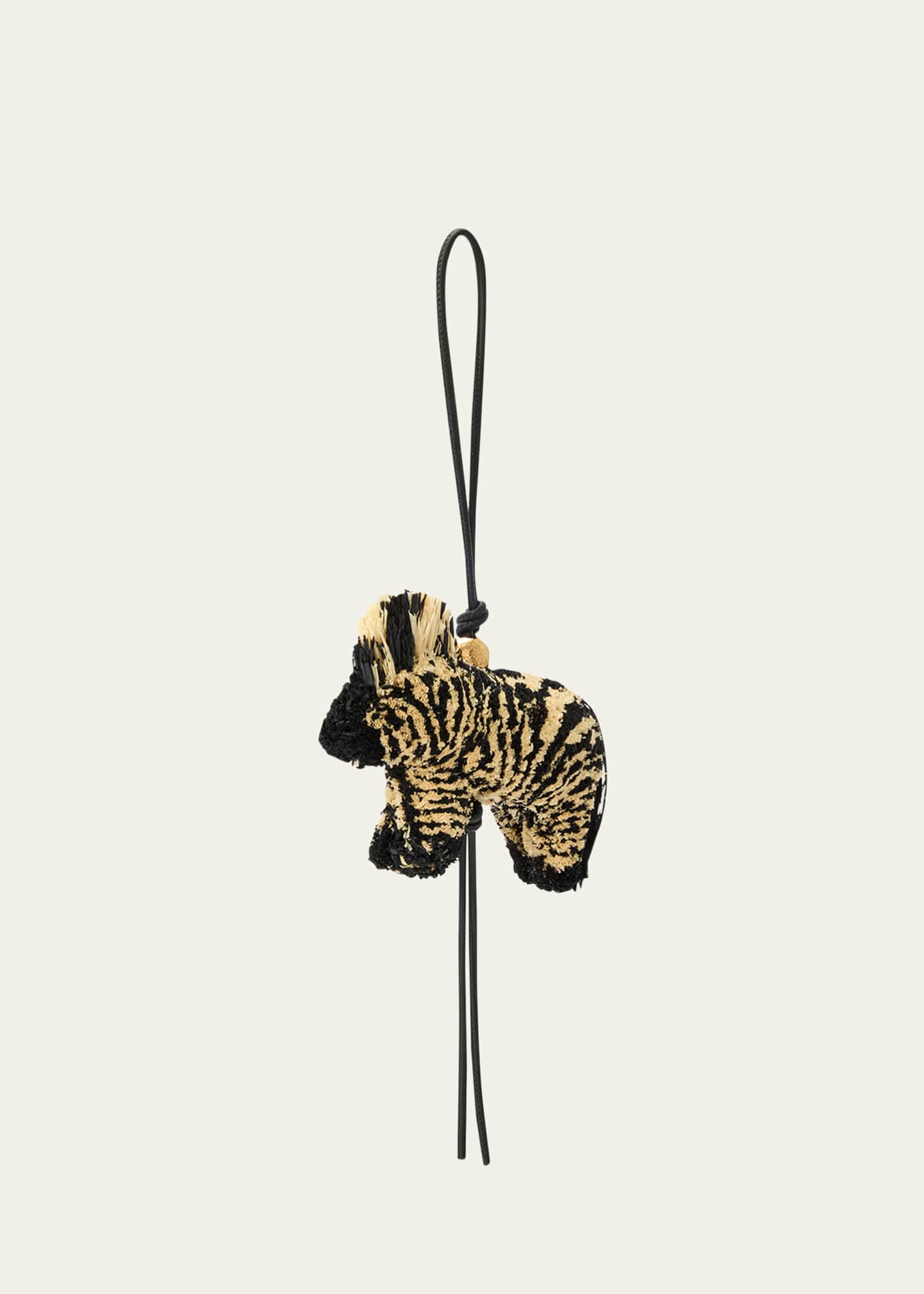 Loewe x Paula’s Ibiza Zebra Charm in Raffia Image 1 of 2