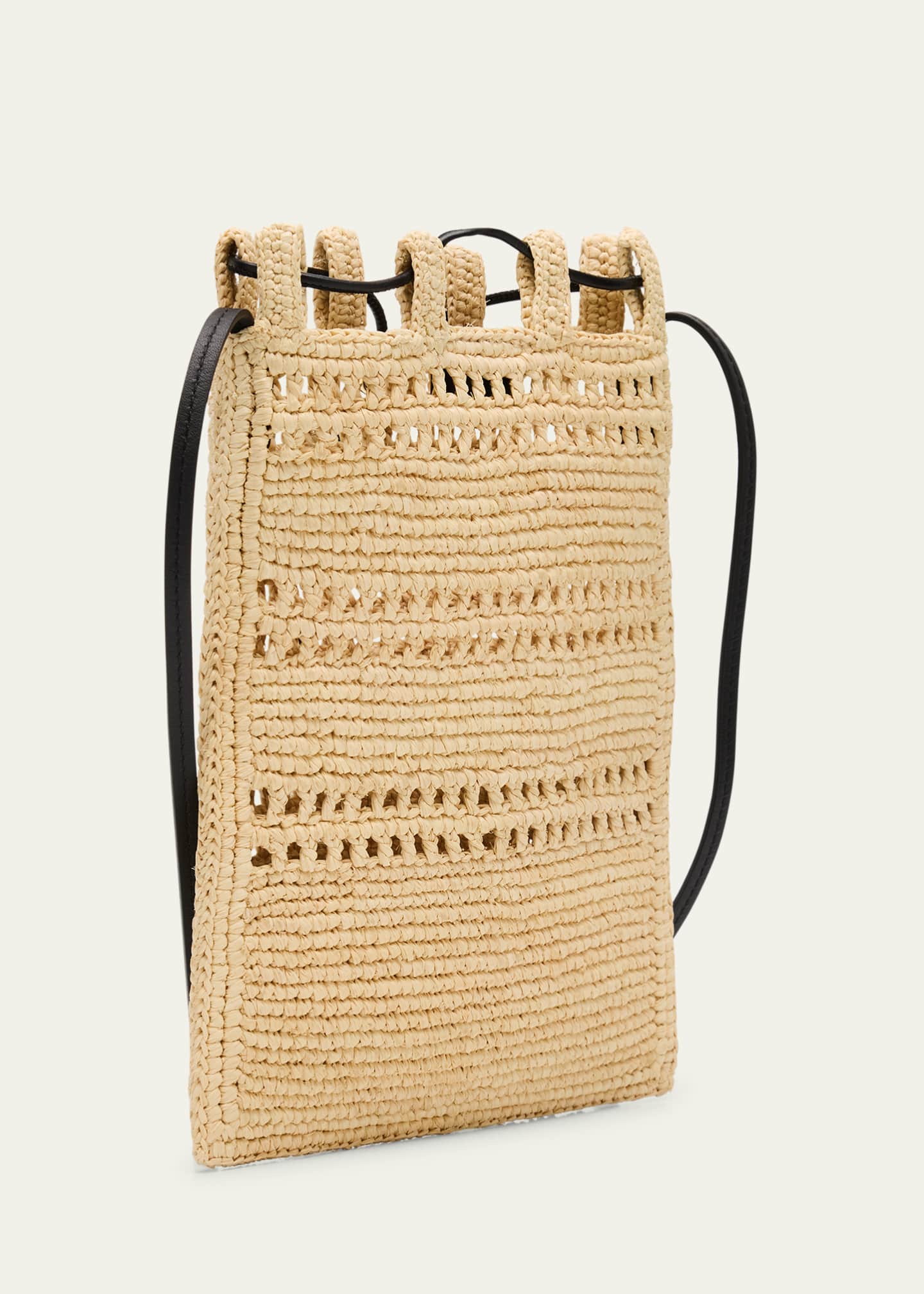 Loewe x Paula's Ibiza Pocket Drawstring Raffia Crossbody Bag