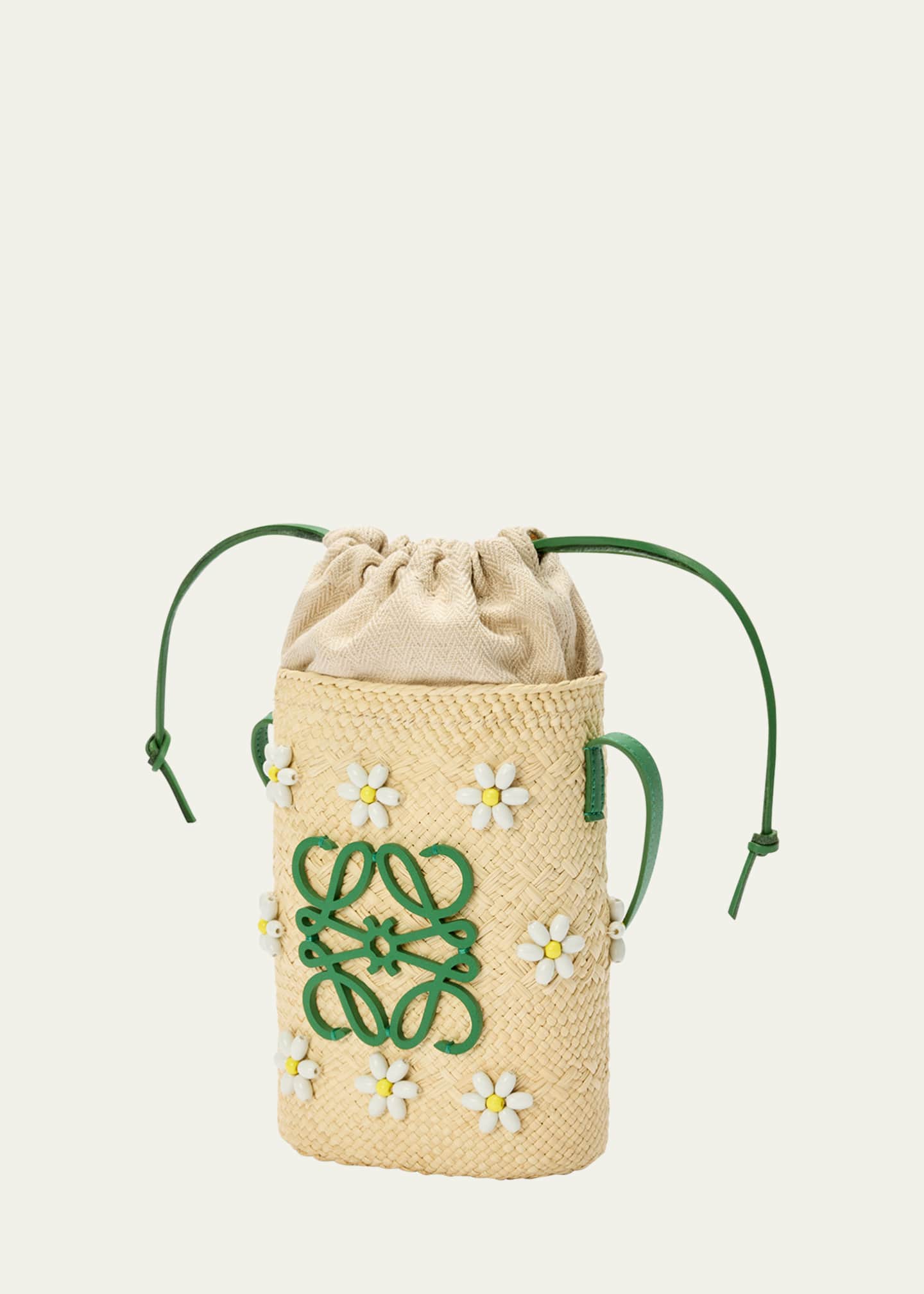 Loewe x Paula’s Ibiza Anagram Flower Straw Pocket Crossbody Bag Image 3 of 6