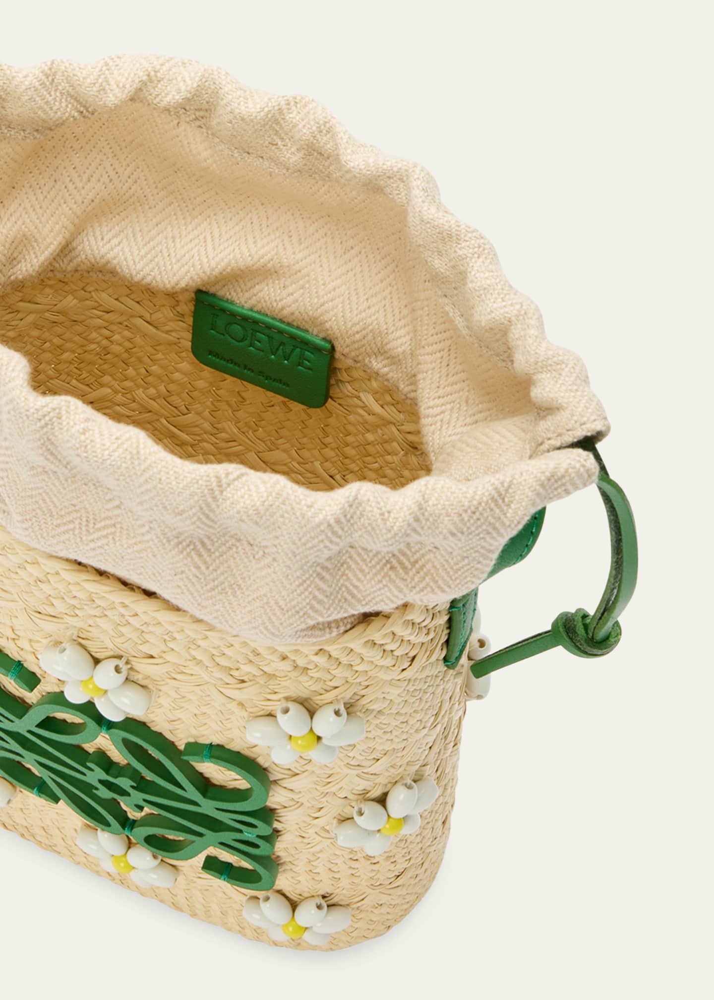 Loewe x Paula's Ibiza Anagram Flower Straw Pocket Crossbody
