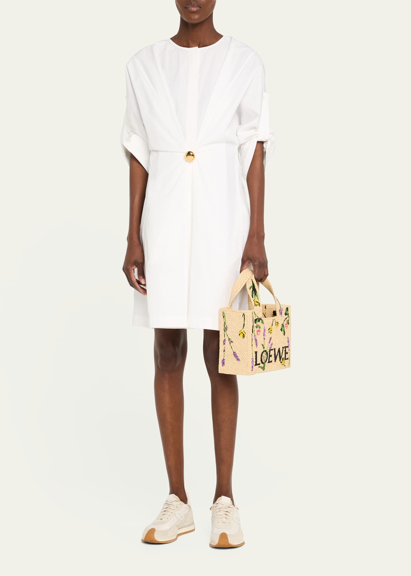 LOEWE Paula's Ibiza ホワイトミニワンピース