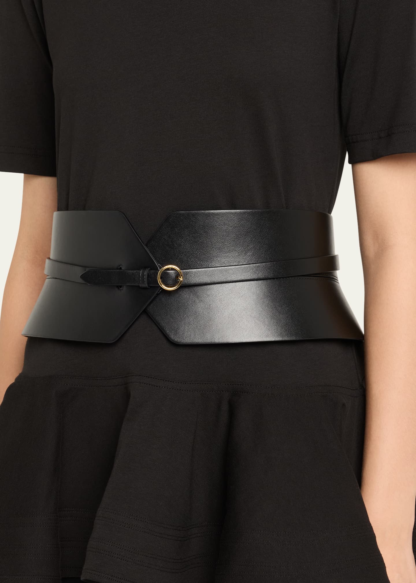 ALAIA Buckle Wide Bustier Belt Image 2 of 2