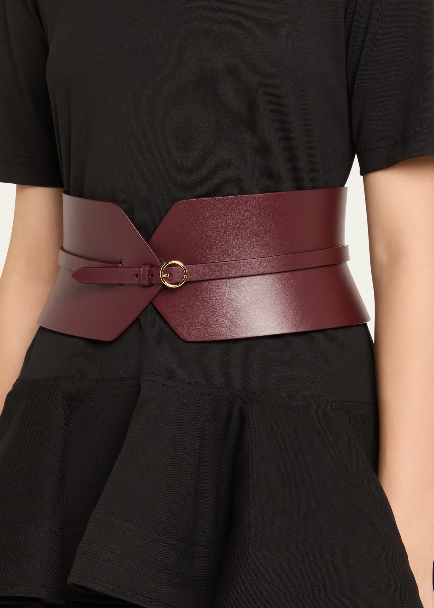 ALAIA Buckle Wide Bustier Belt Image 2 of 2