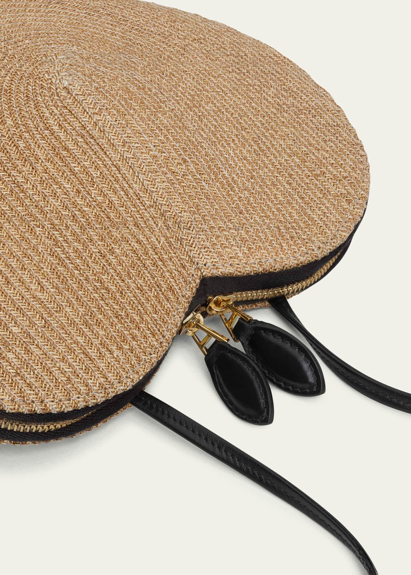 ALAIA Le Coeur Crossbody Bag in Paper Straw Image 3 of 4