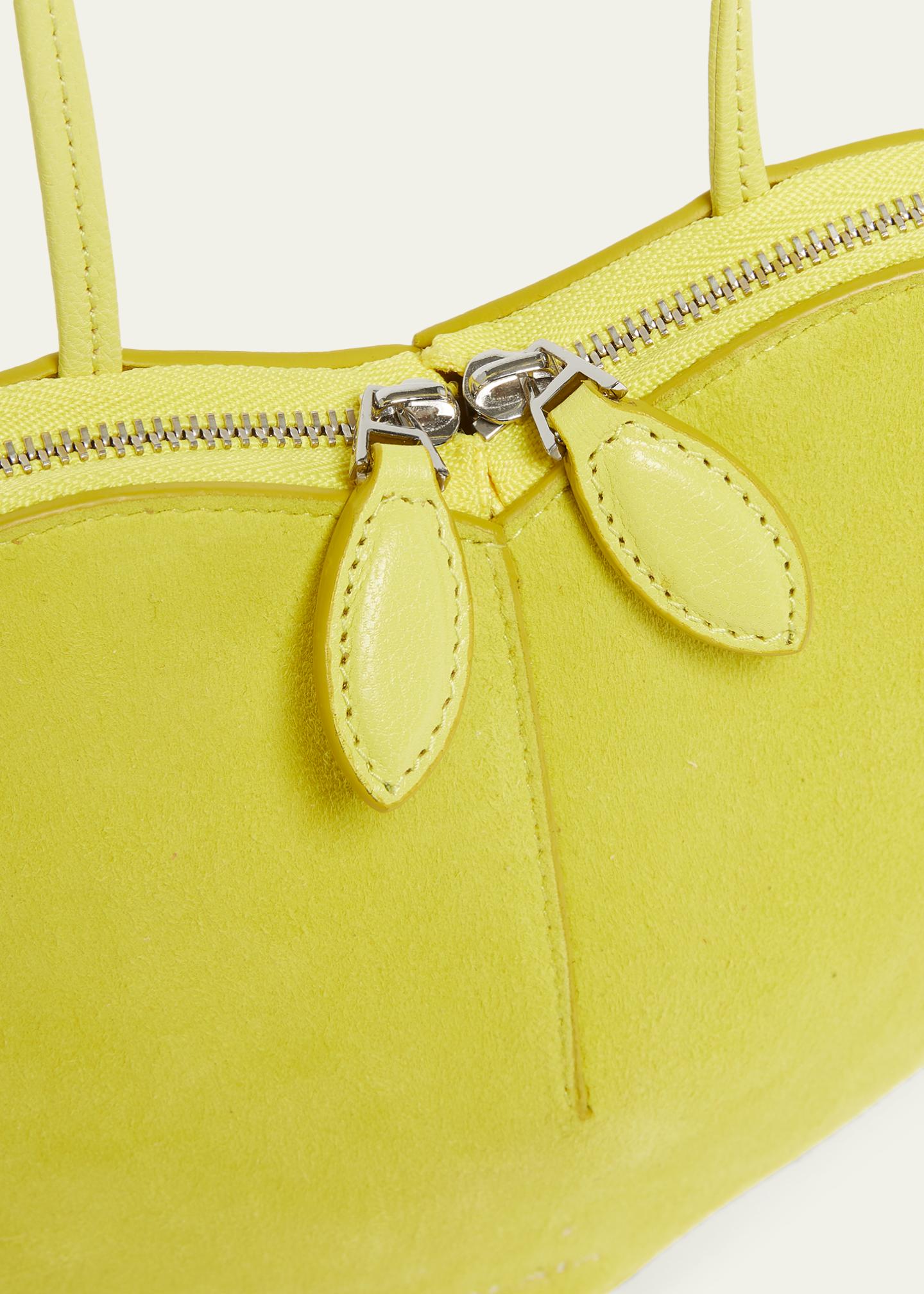 ALAIA Le Coeur Crossbody Bag in Suede - Bergdorf Goodman