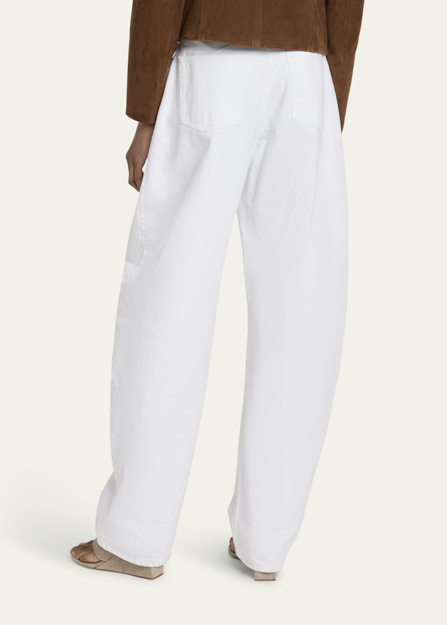 ALAIA Rounded High-Rise Jeans Image 3 of 5