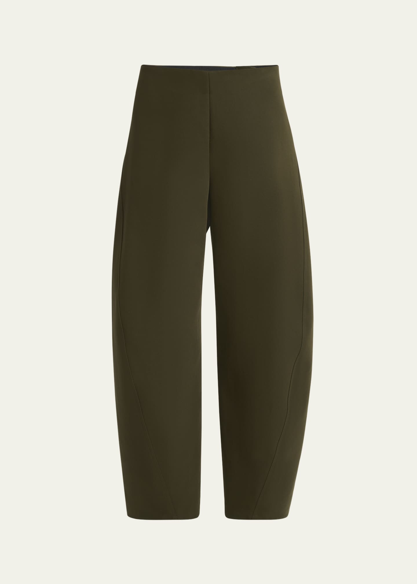 ALAIA Mid-Rise Twisted Seam Trousers Image 1 of 5