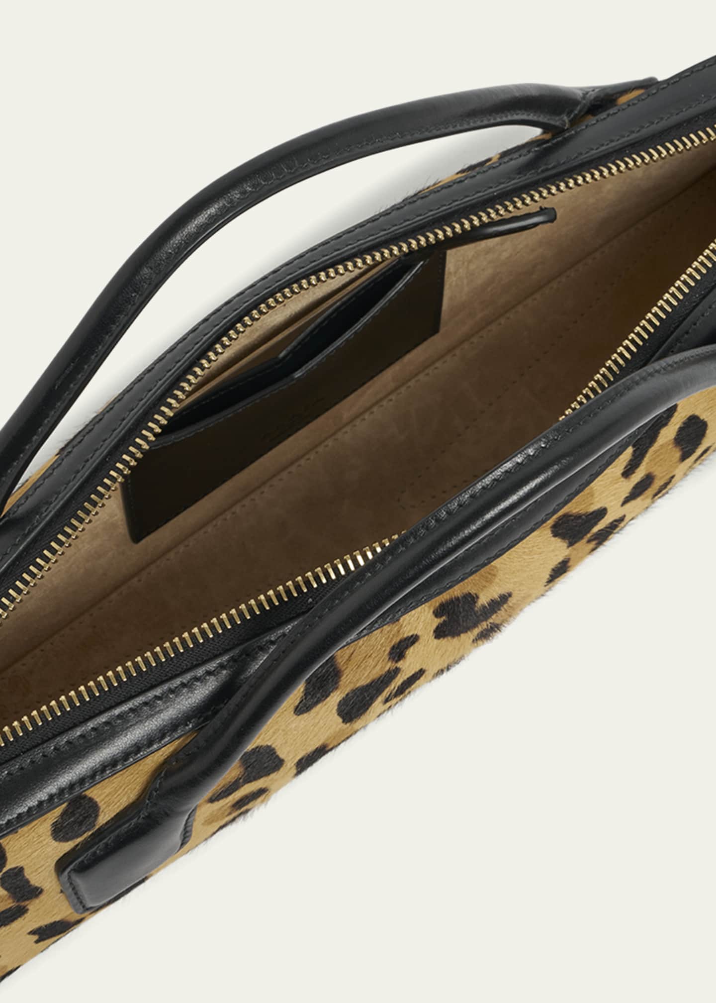 ALAIA Le Teckel Clutch Bag in Leopard Calf Hair - Bergdorf