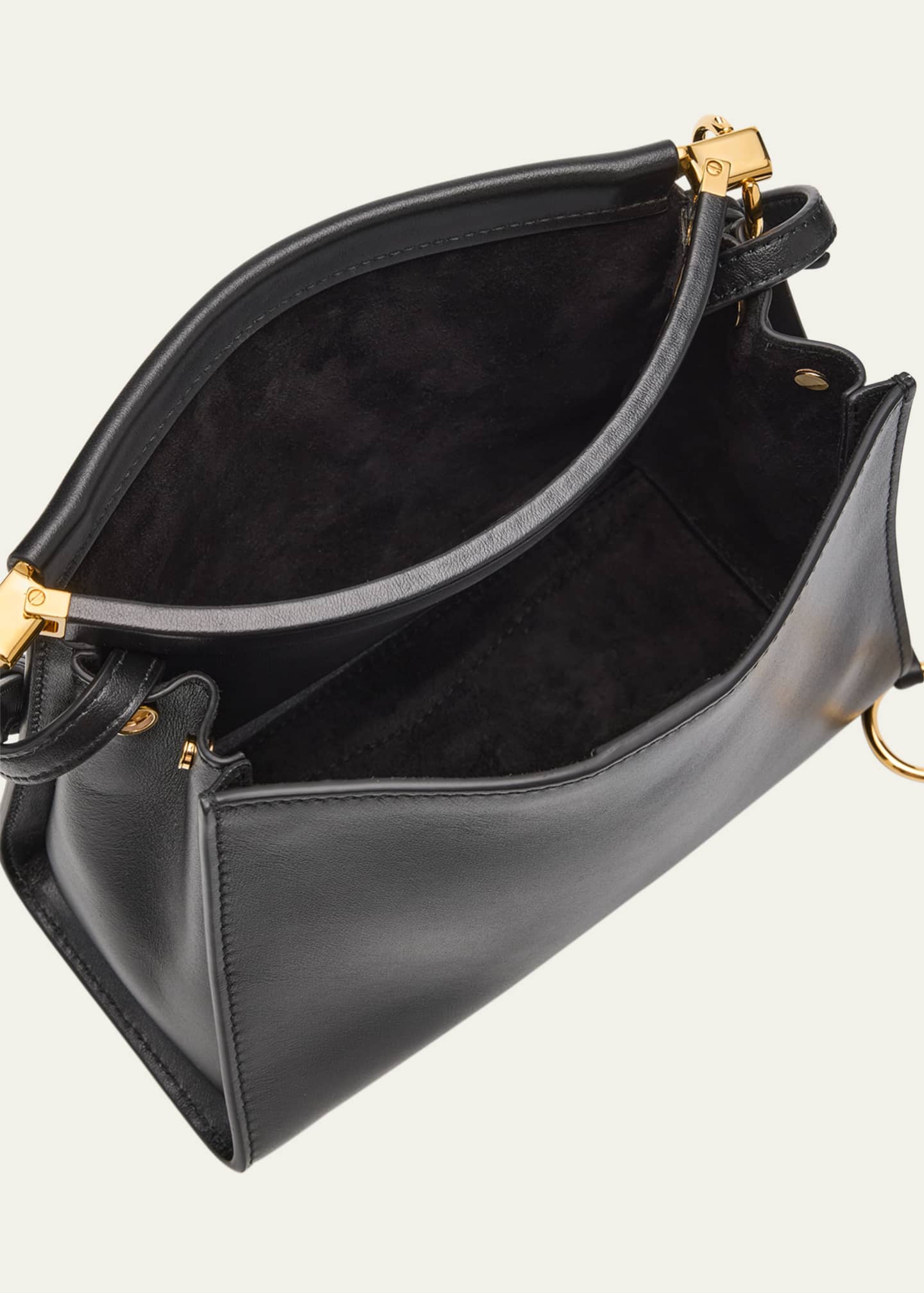 ALAIA Le Click Small Square Shoulder Bag in Glossy Leather Image 4 of 6