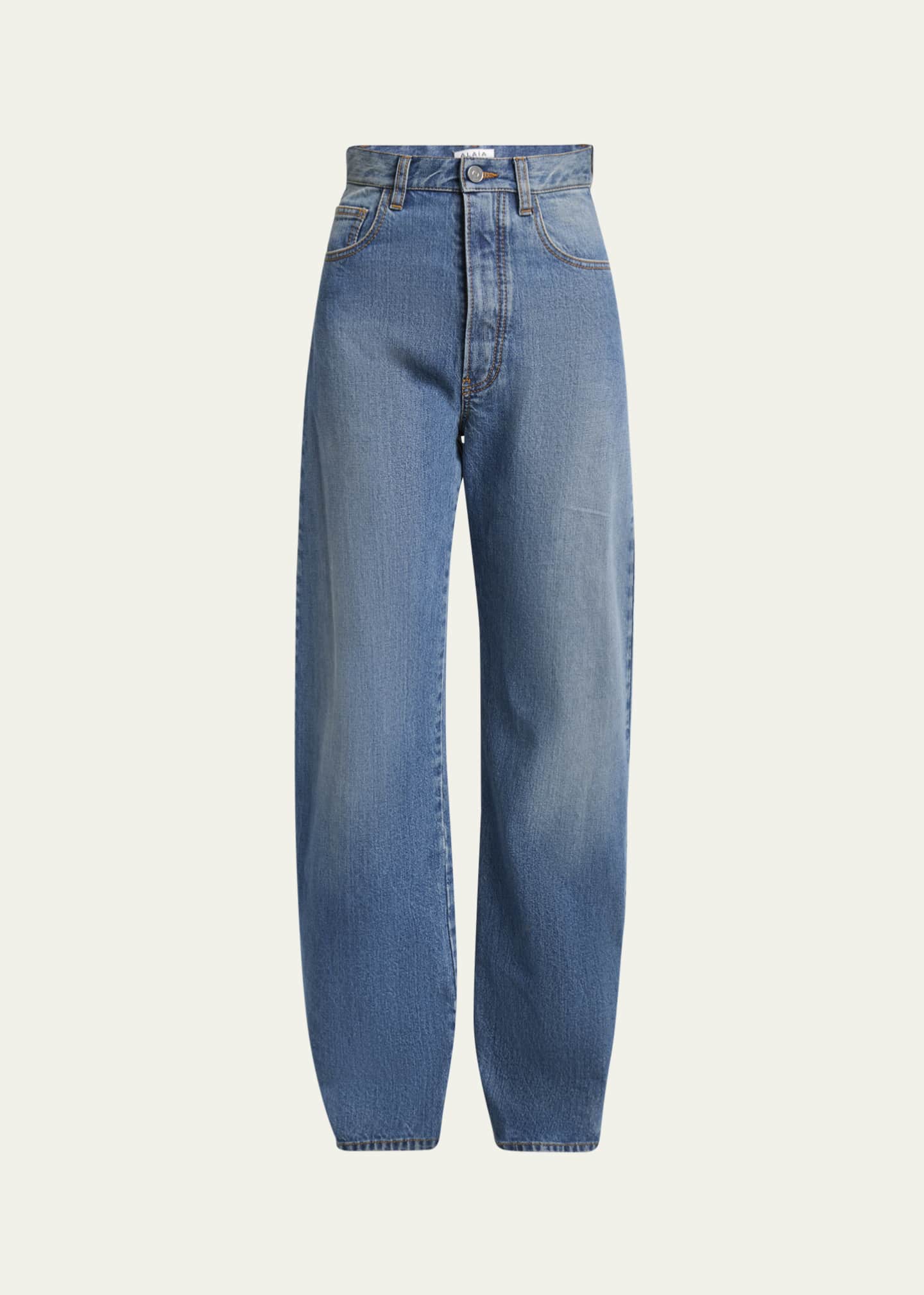 ALAIA Round High-Waist Jeans Image 1 of 5