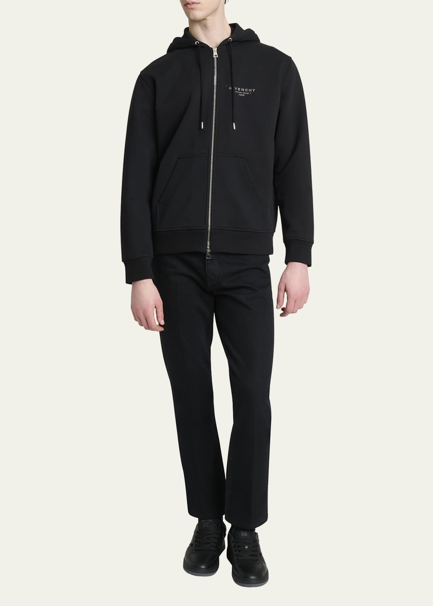 【送料&関税込】Givenchy Hoodie Givenchy Studio Homme Oversized Hoodie | Black | FARFETCH ID