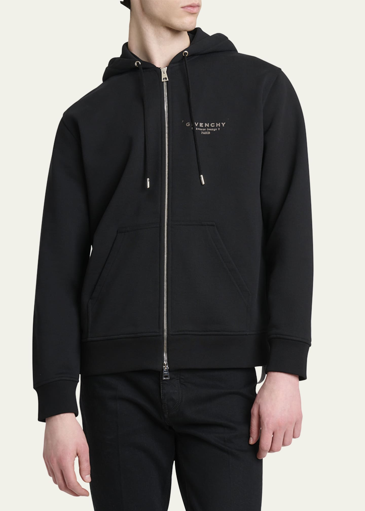 Givenchy Men's Givenchy Stamp Zip Hoodie - Bergdorf Goodman