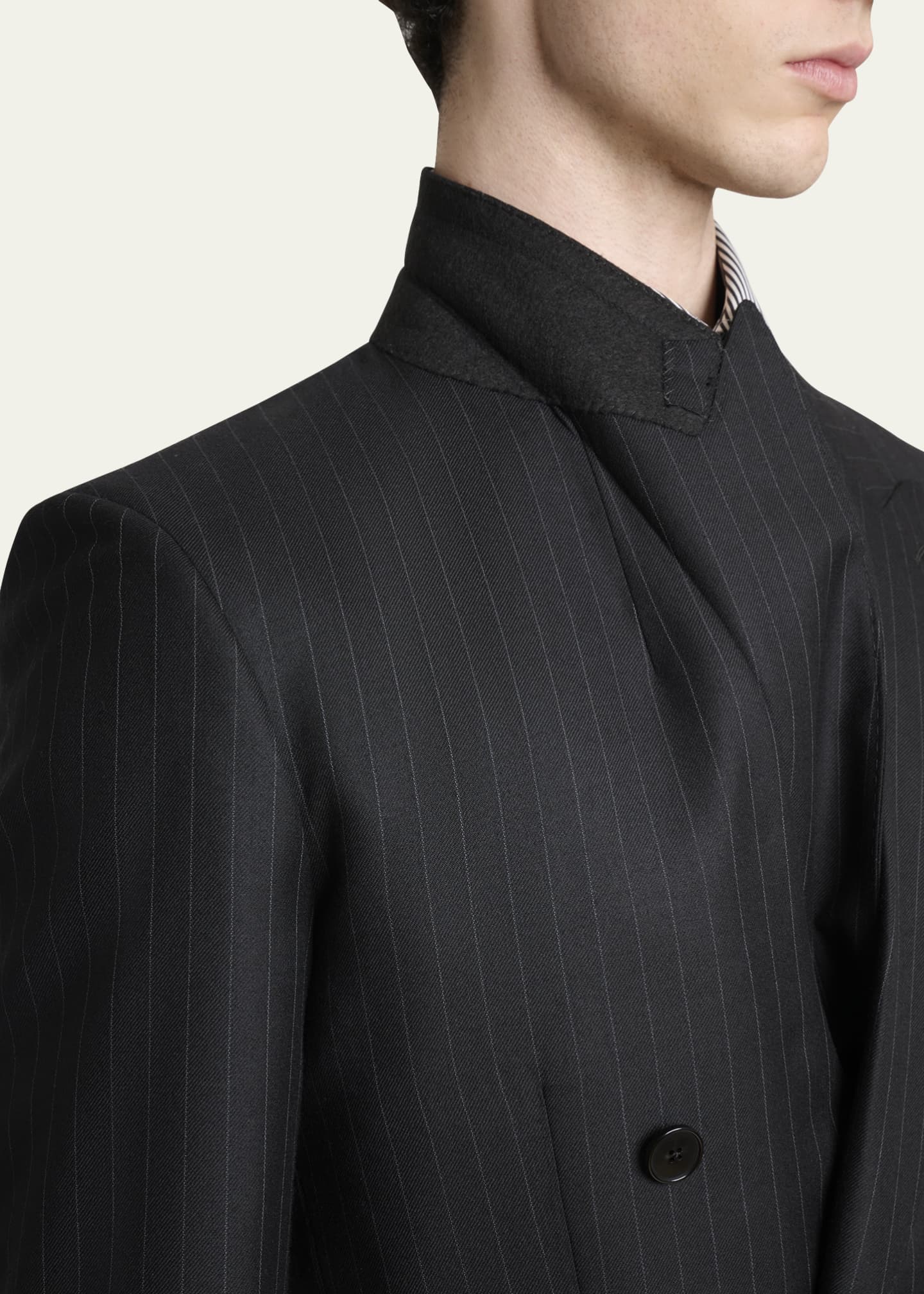 Givenchy Men's Double-Breasted Pinstripe Sport Coat - Bergdorf Goodman