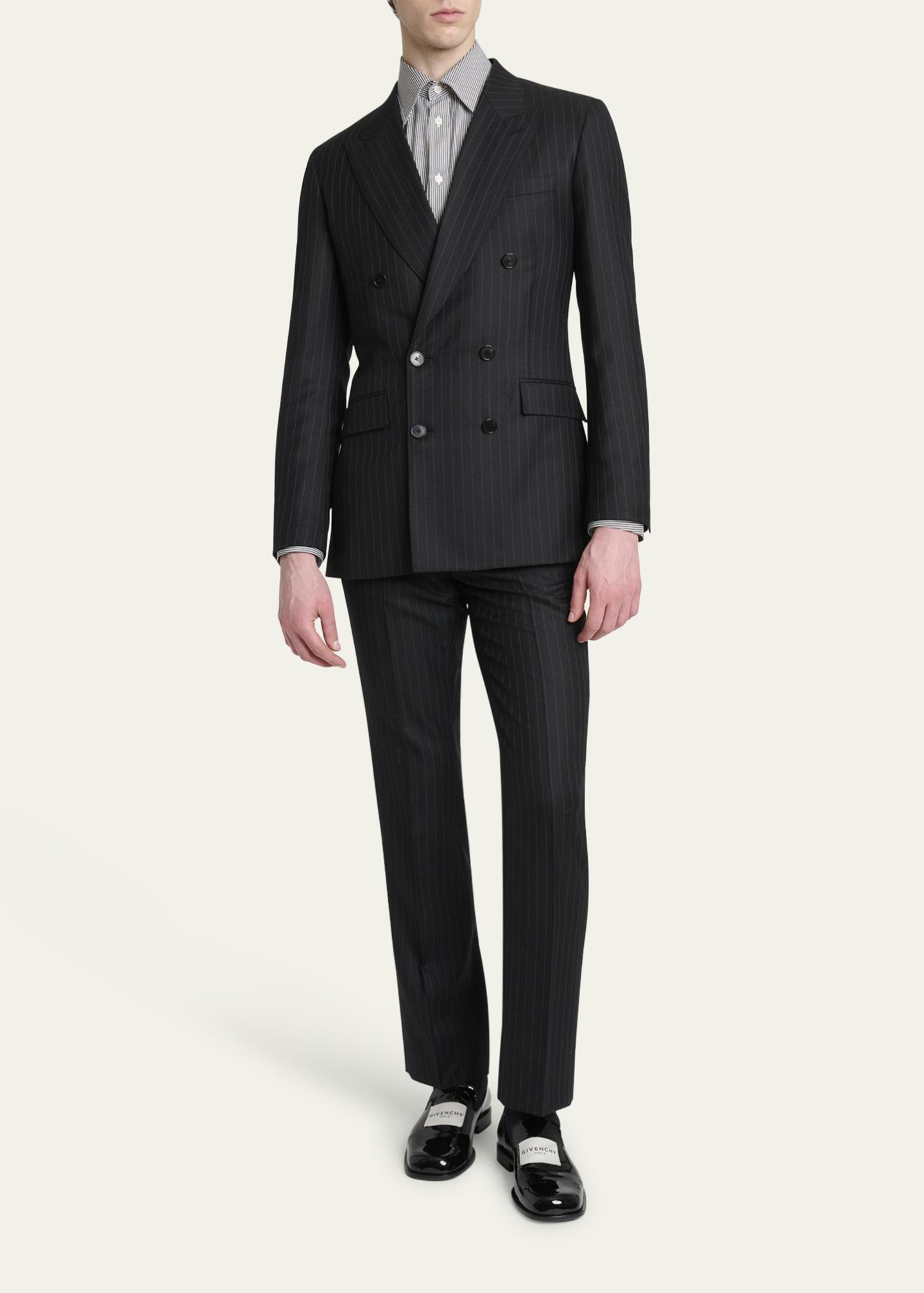 Givenchy Men's Classic-Fit Pinstripe Formal Trousers - Bergdorf