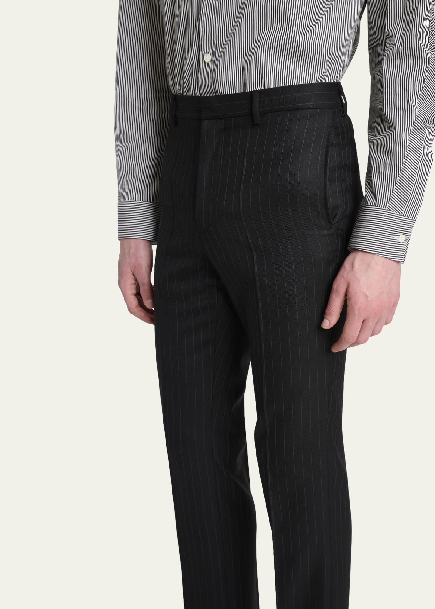 Givenchy Men's Classic-Fit Pinstripe Formal Trousers - Bergdorf