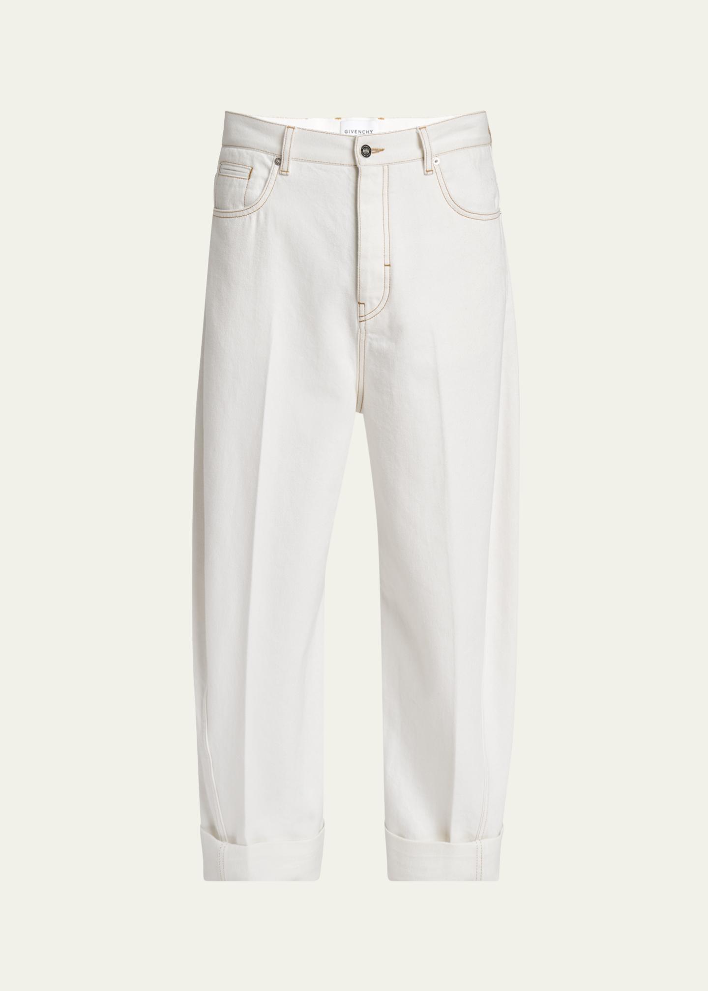 パンツ givenchy white biker denim size30 Givenchy Men's Twisted-Seam Denim Jeans - Bergdorf Goodman