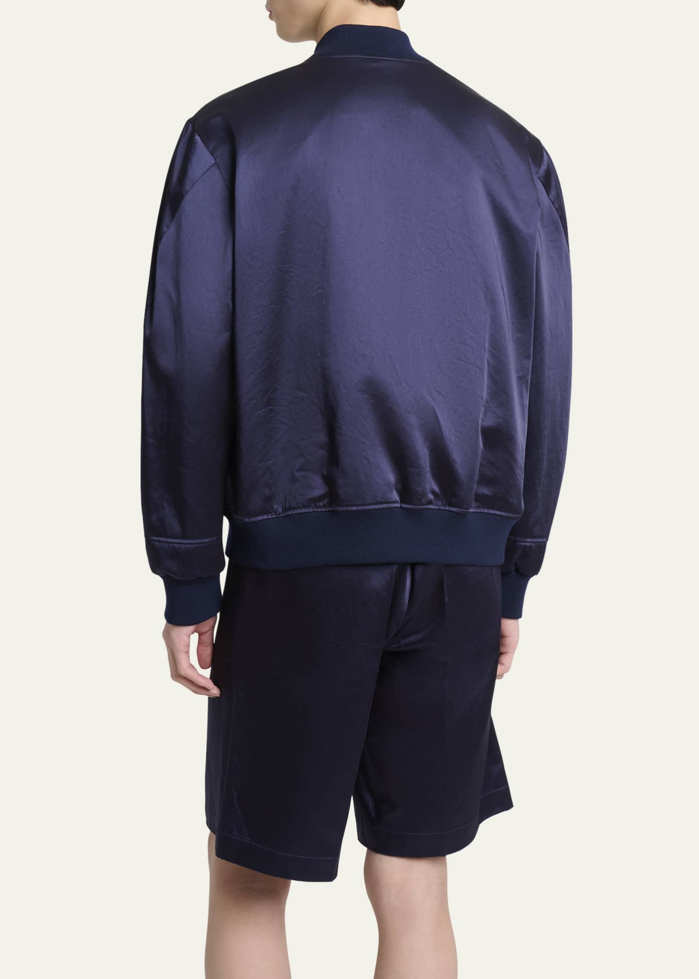 Givenchy Men's Satin Logo Bomber Jacket Image 3 of 5