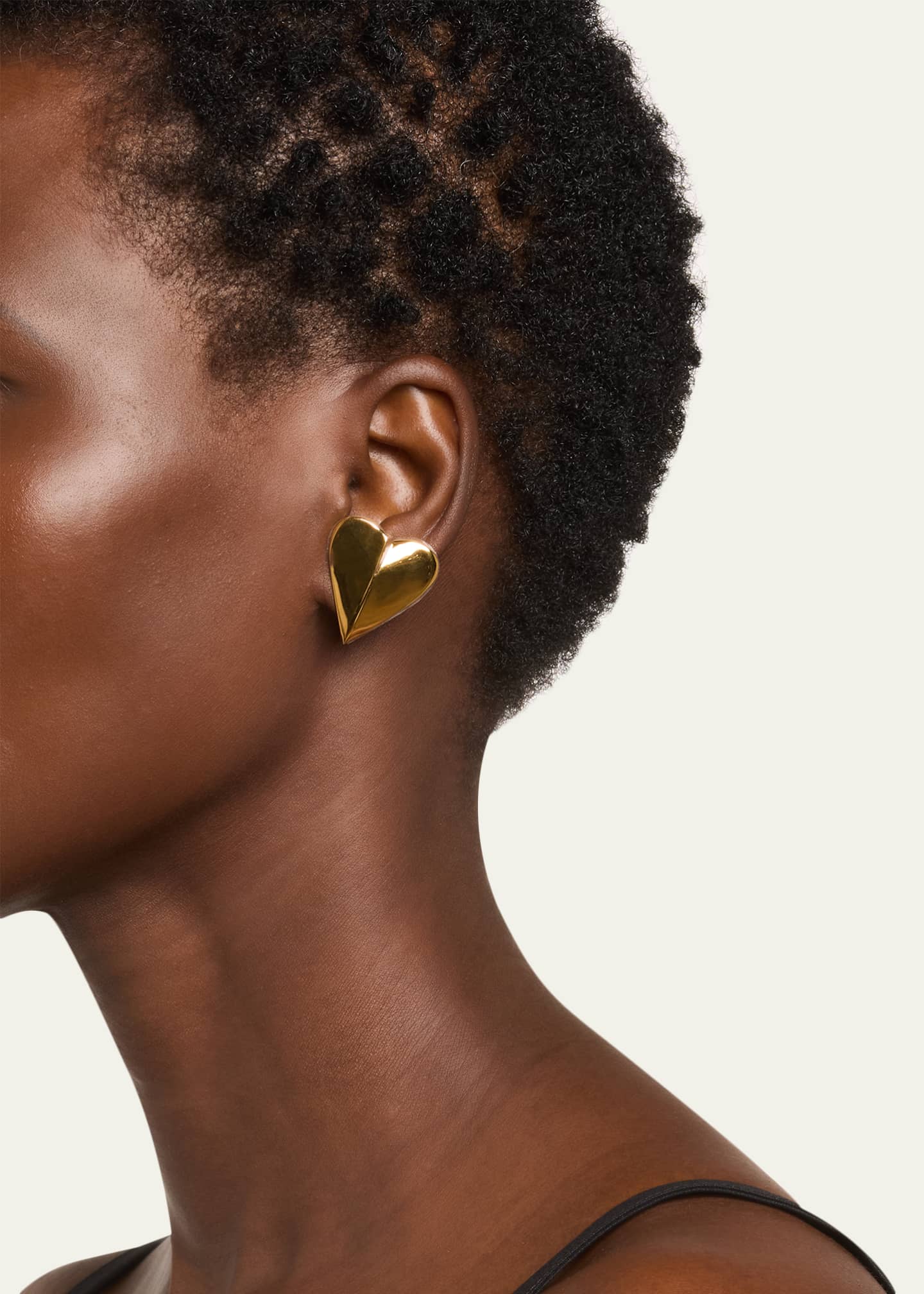 ALAIA Peaked Heart Earrings Image 2 of 4