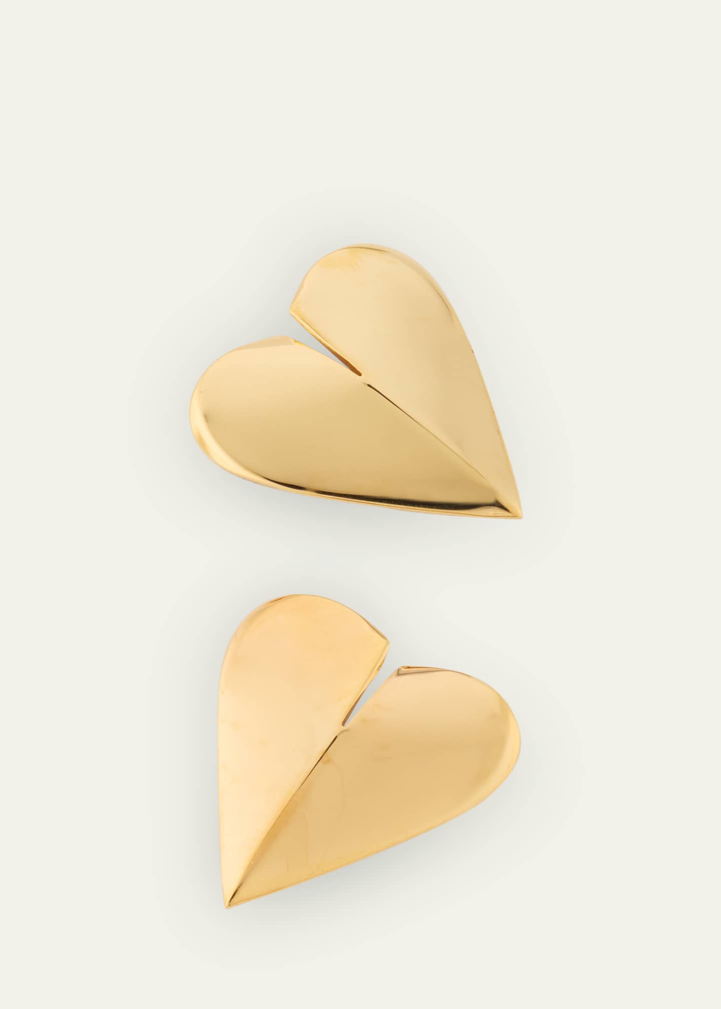 ALAIA Peaked Heart Earrings Image 3 of 4