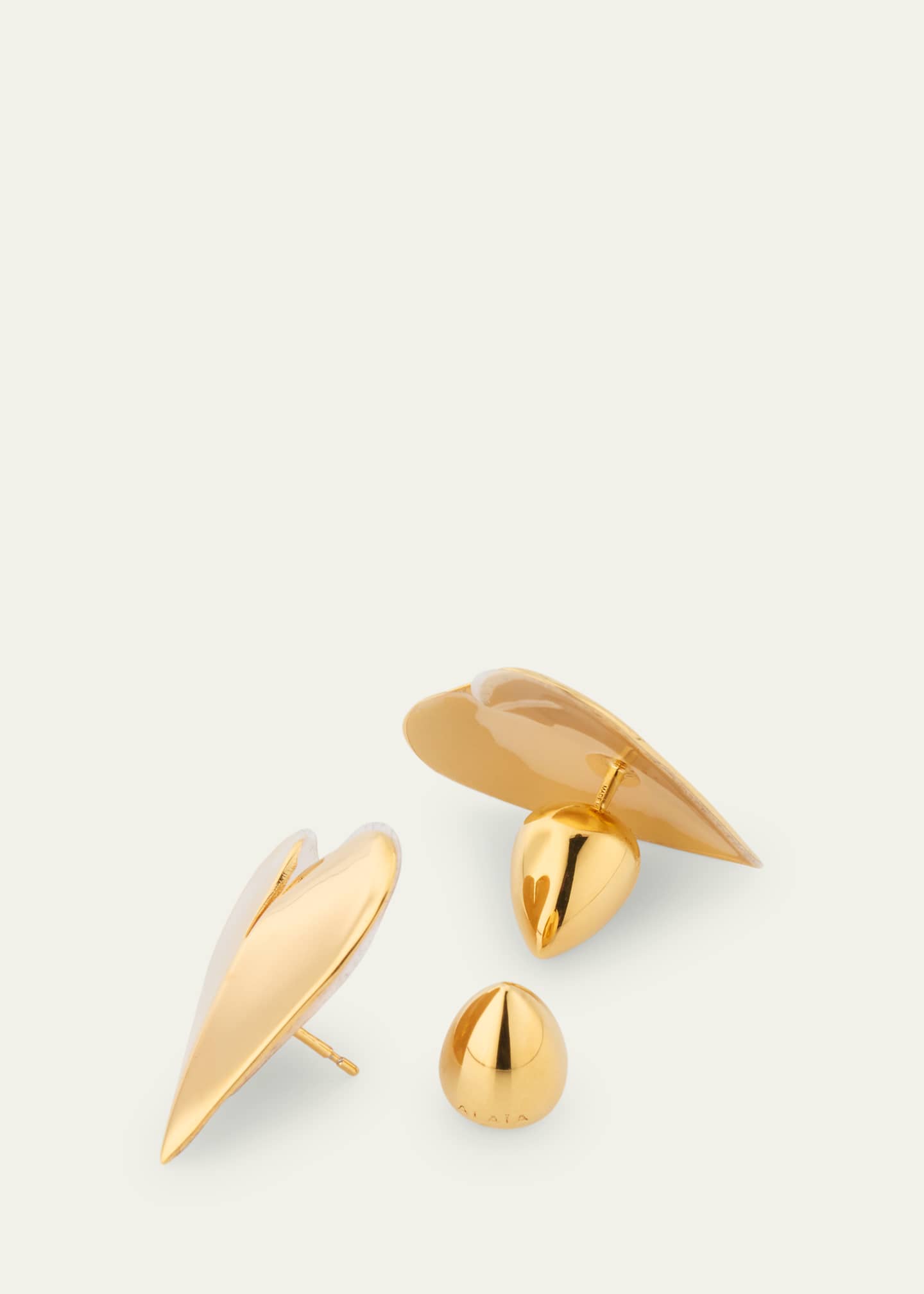 ALAIA Peaked Heart Earrings Image 4 of 4