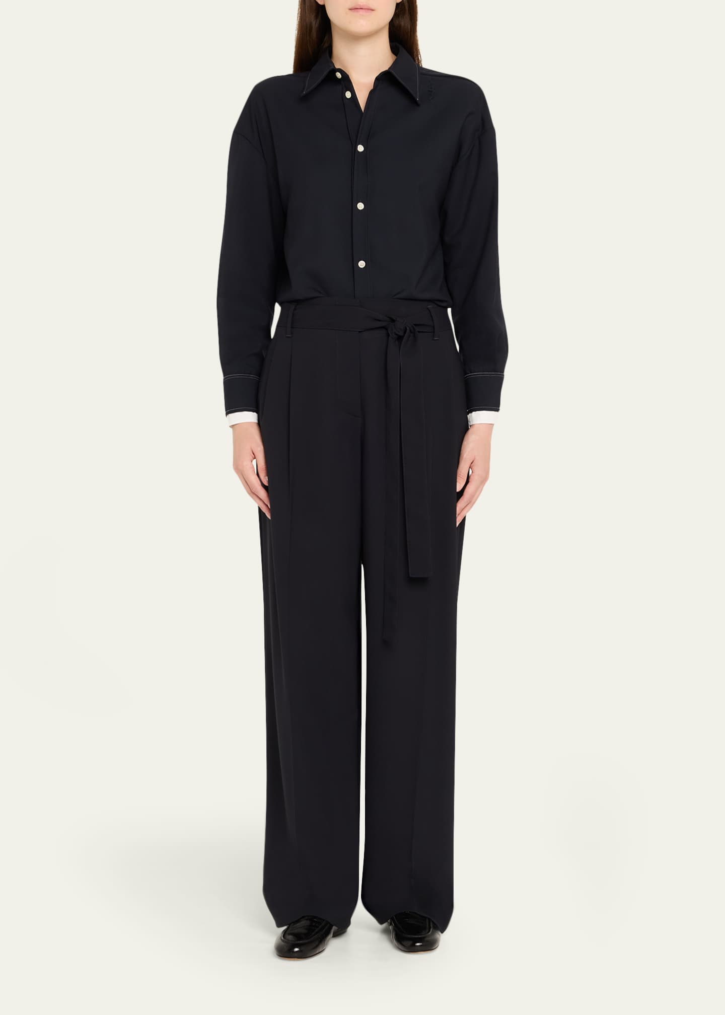 Marni Double Contrast Cuff Button-Front Shirt Image 2 of 5