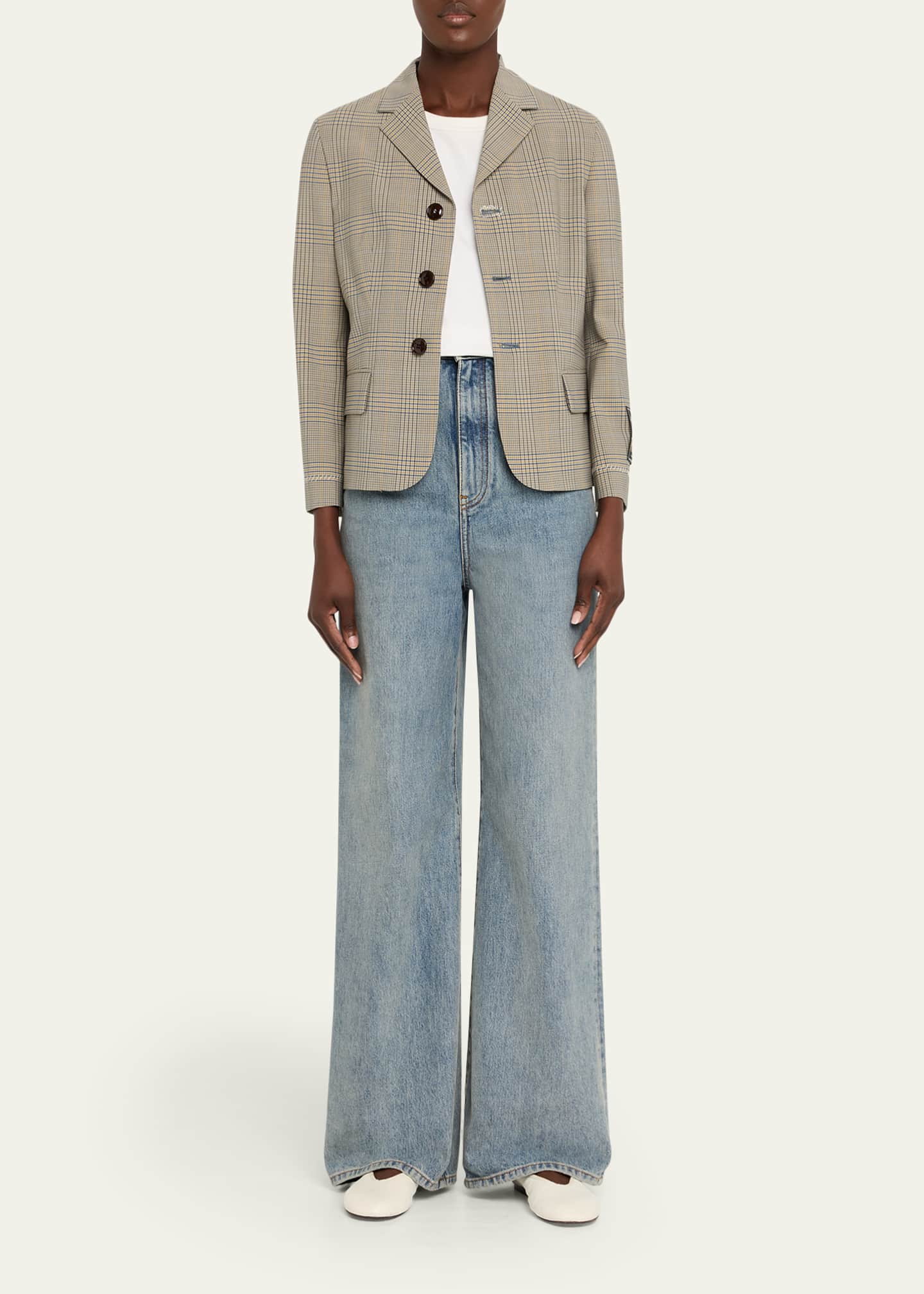 Marni Check Single-Breasted Jacket Image 2 of 5