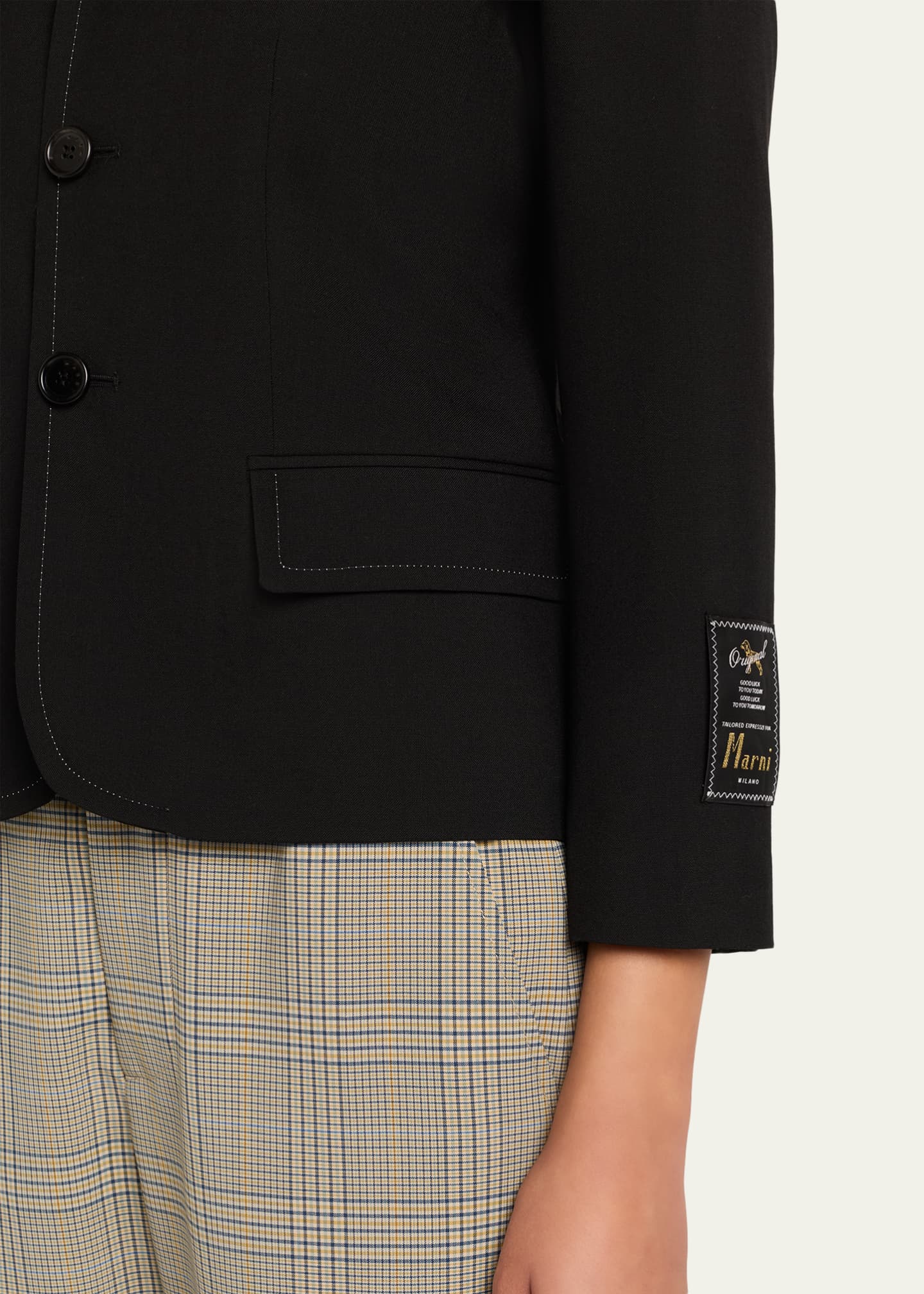 Marni Single-Breasted Baby Simple Chest Jacket Image 5 of 5