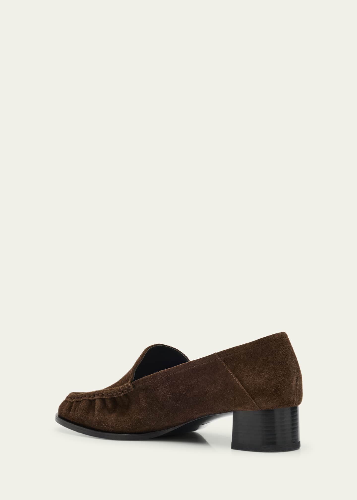 3.1 Phillip Lim Nadia Suede Heeled Loafers Image 2 of 4