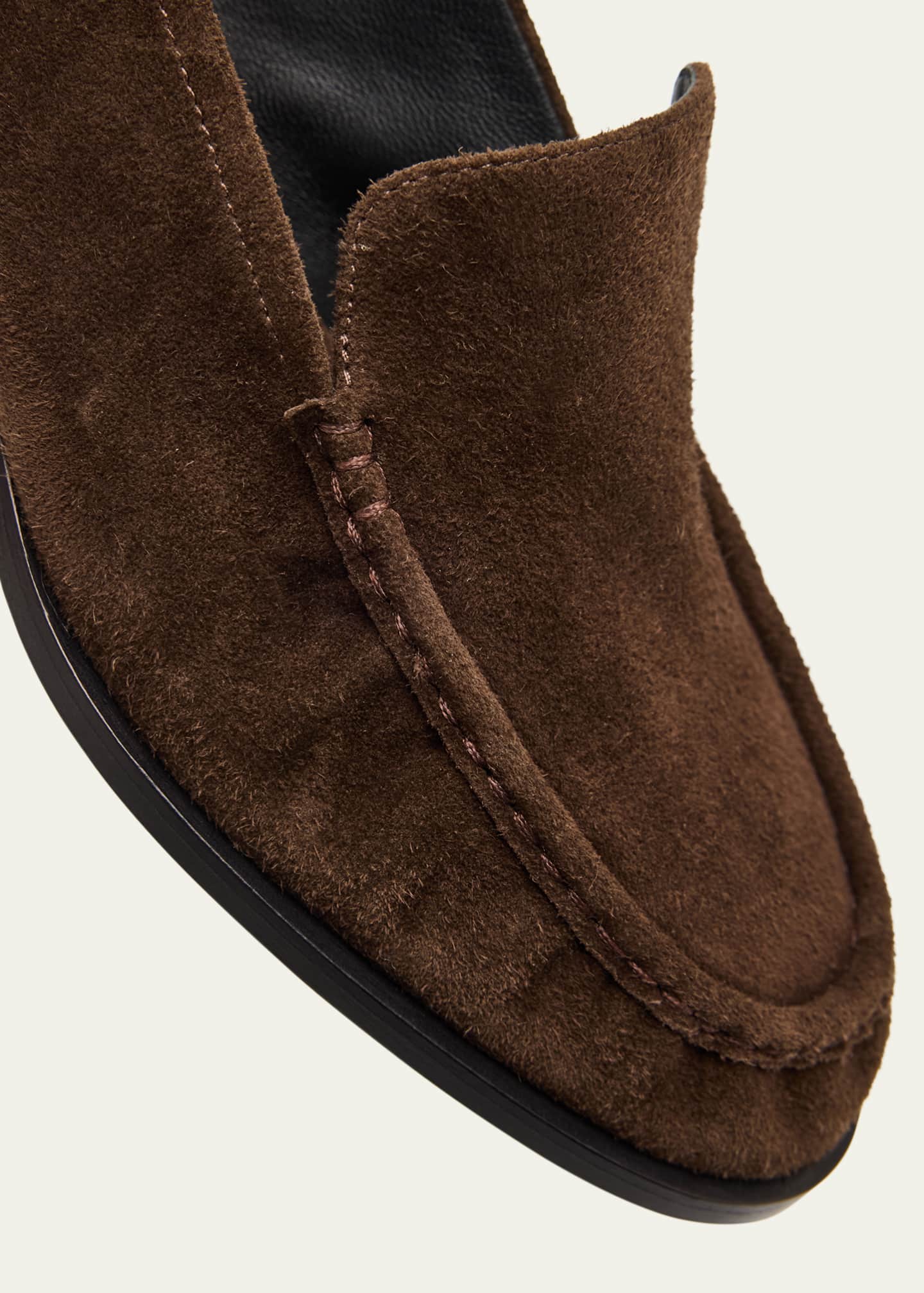 3.1 Phillip Lim Nadia Suede Heeled Loafers Image 3 of 4