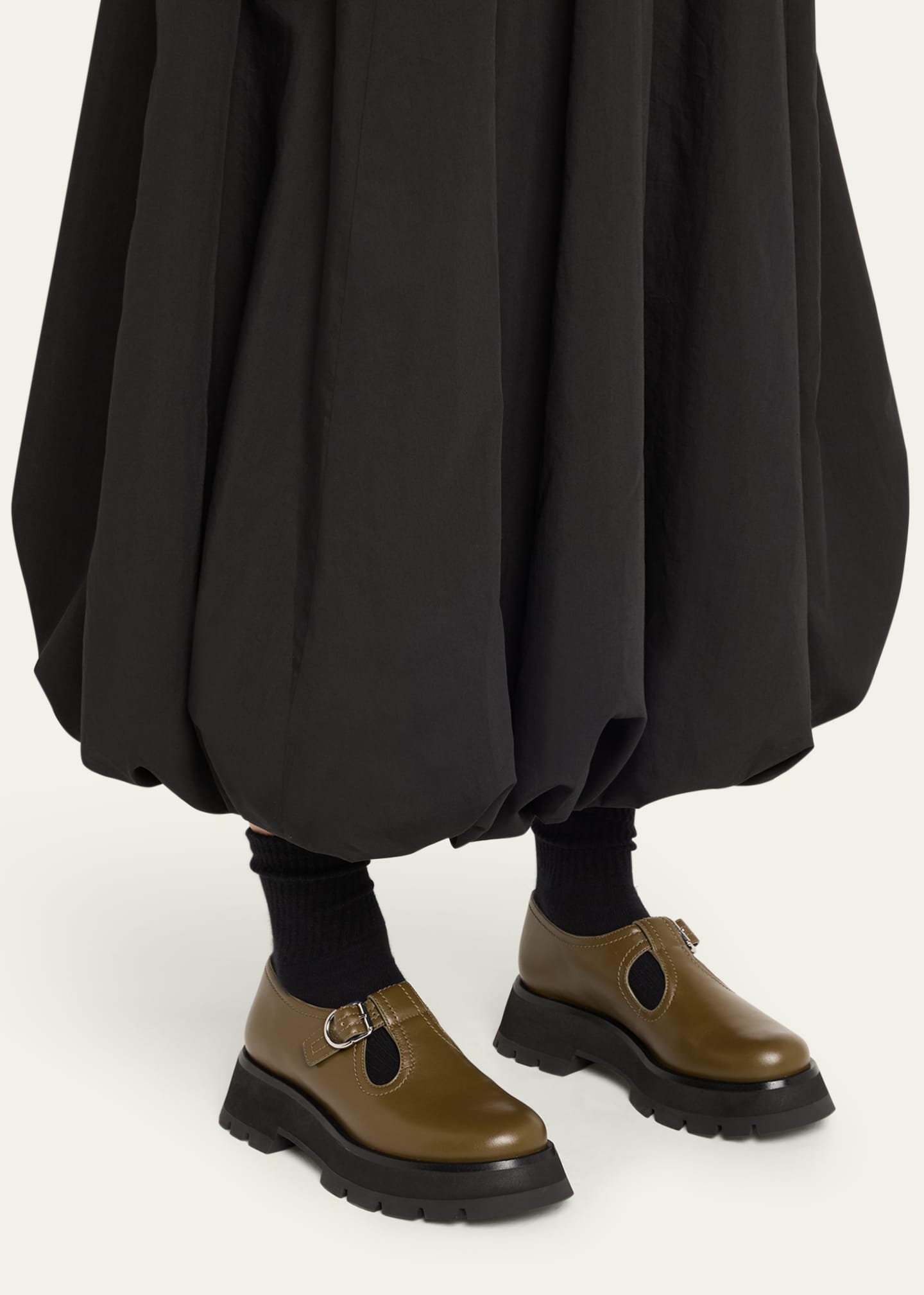3.1 Phillip Lim Kate Lug-Sole Mary Jane Loafers Image 2 of 6