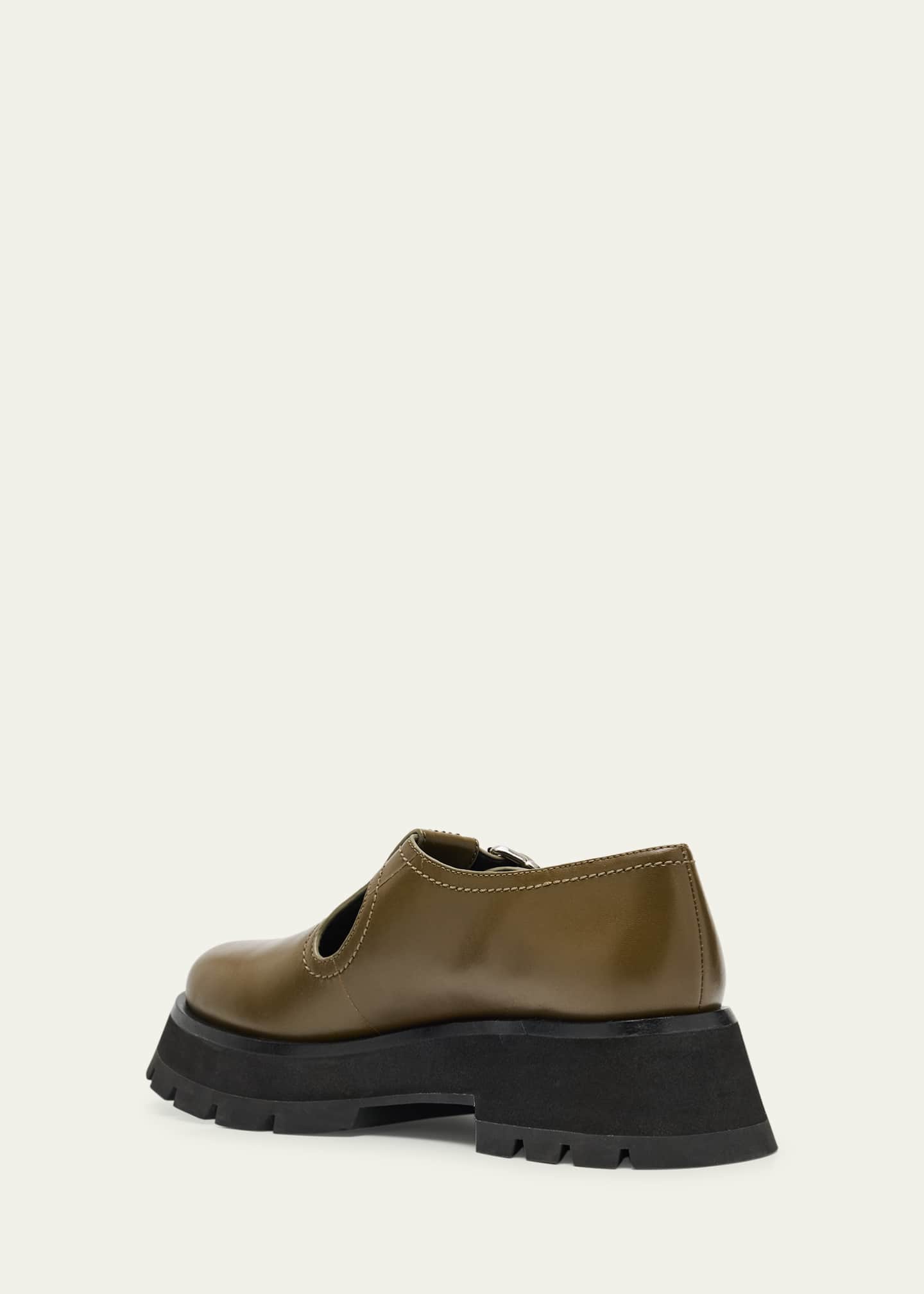 3.1 Phillip Lim Kate Lug-Sole Mary Jane Loafers Image 4 of 6